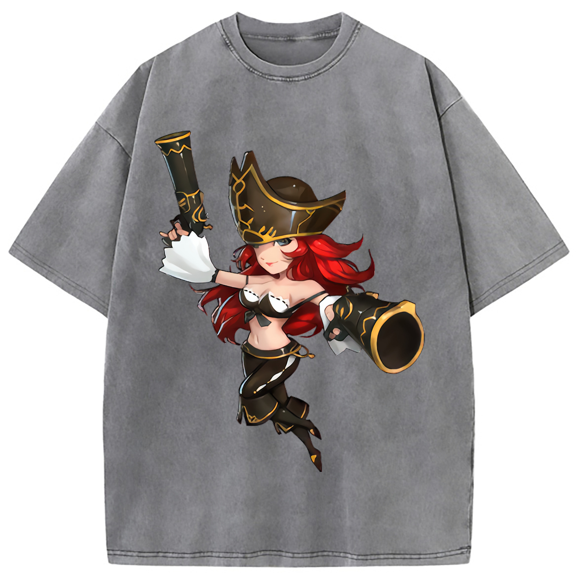 （画像用） リーグ・オブ・レジェンド League of Legends LOL 綿100% ヴィンテージ風 半袖Tシャツ（フロントプリント）