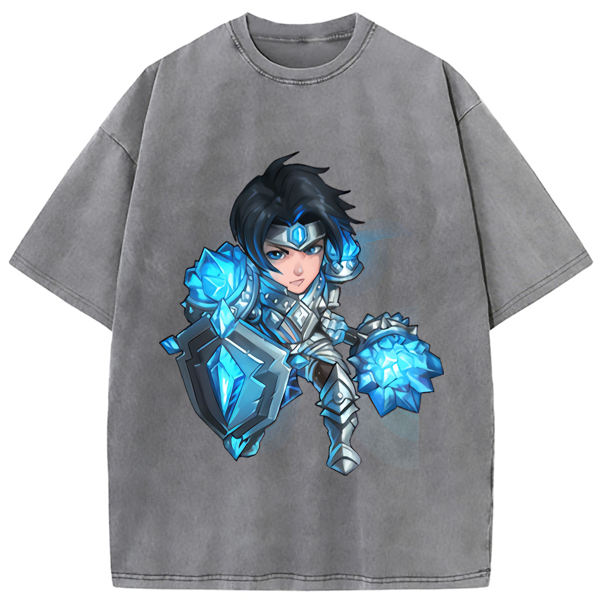 （画像用） リーグ・オブ・レジェンド League of Legends LOL 綿100% ヴィンテージ風 半袖Tシャツ（フロントプリント）