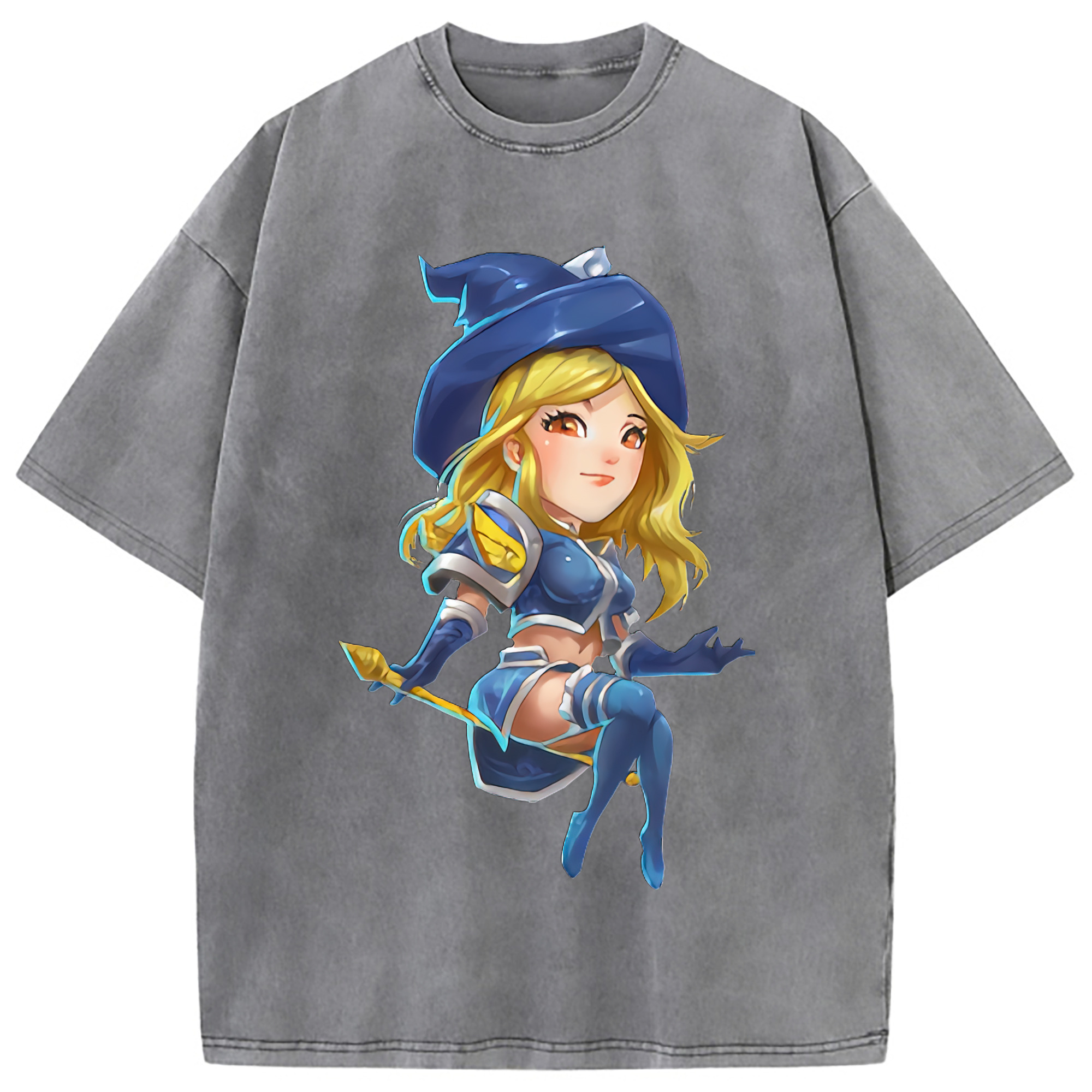 （画像用） リーグ・オブ・レジェンド League of Legends LOL 綿100% ヴィンテージ風 半袖Tシャツ（フロントプリント）
