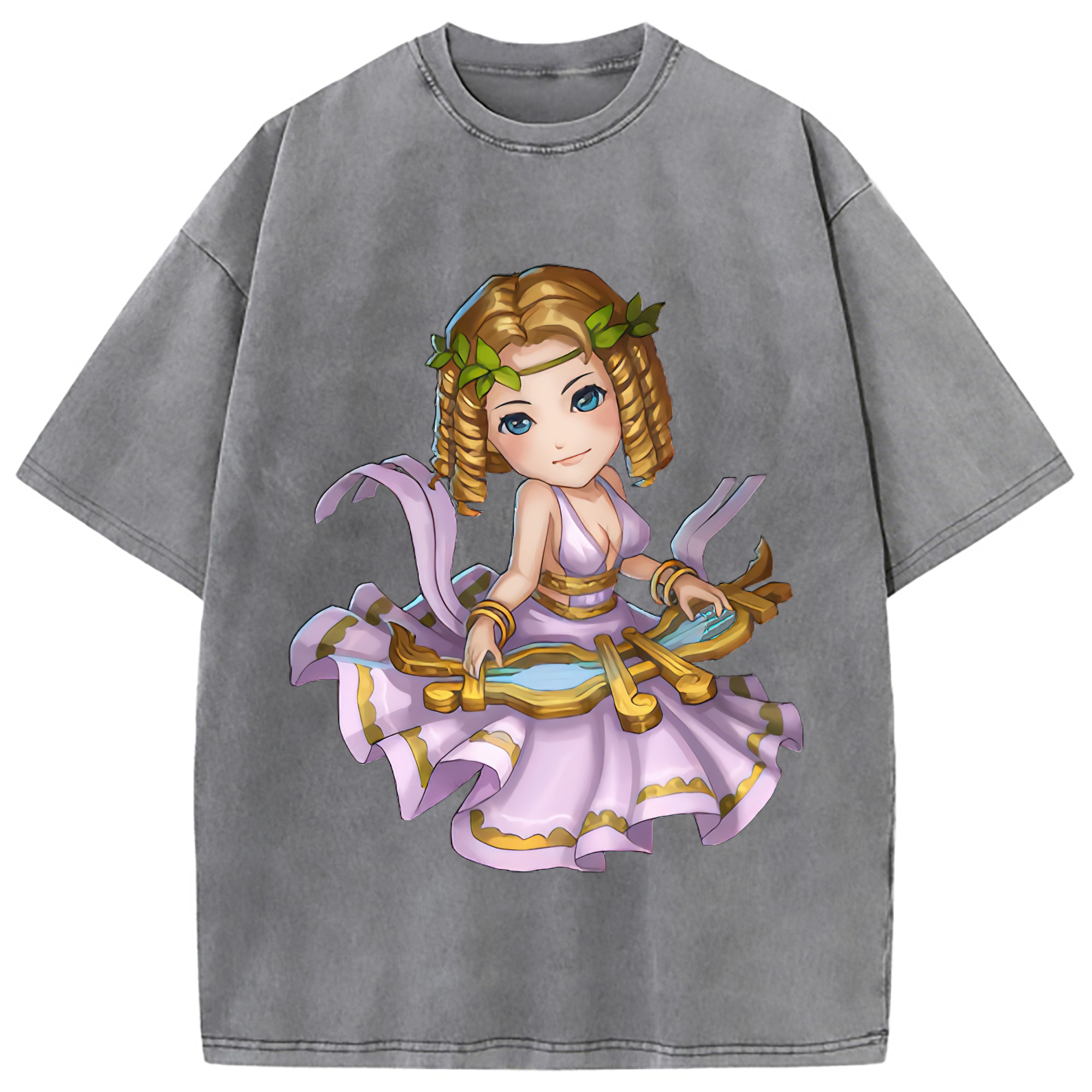 （画像用） リーグ・オブ・レジェンド League of Legends LOL 綿100% ヴィンテージ風 半袖Tシャツ（フロントプリント）