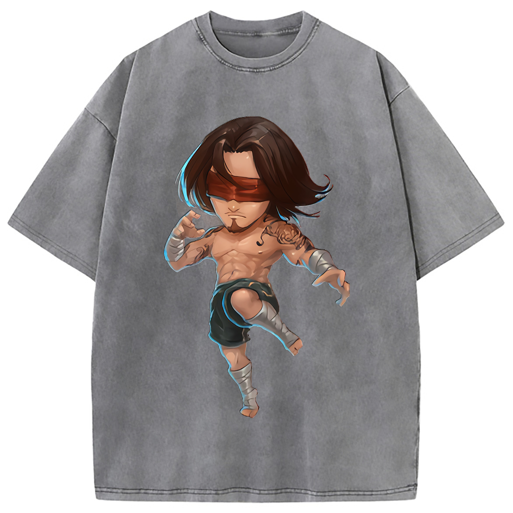（画像用） リーグ・オブ・レジェンド League of Legends LOL 綿100% ヴィンテージ風 半袖Tシャツ（フロントプリント）