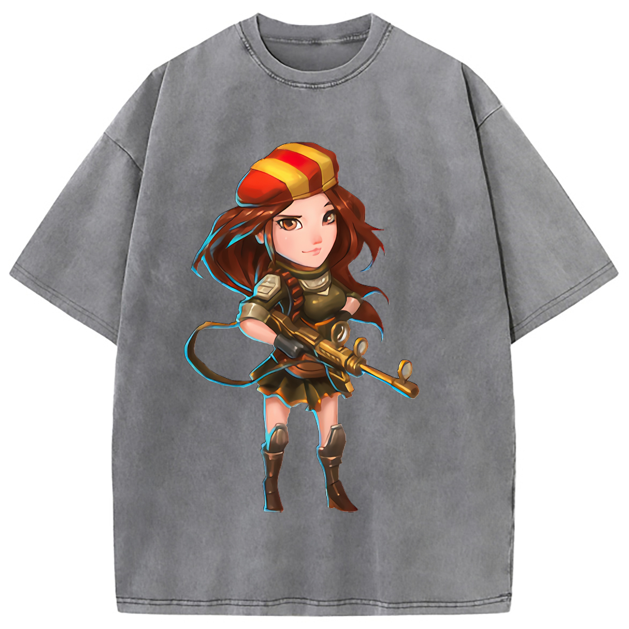 （画像用） リーグ・オブ・レジェンド League of Legends LOL 綿100% ヴィンテージ風 半袖Tシャツ（フロントプリント）