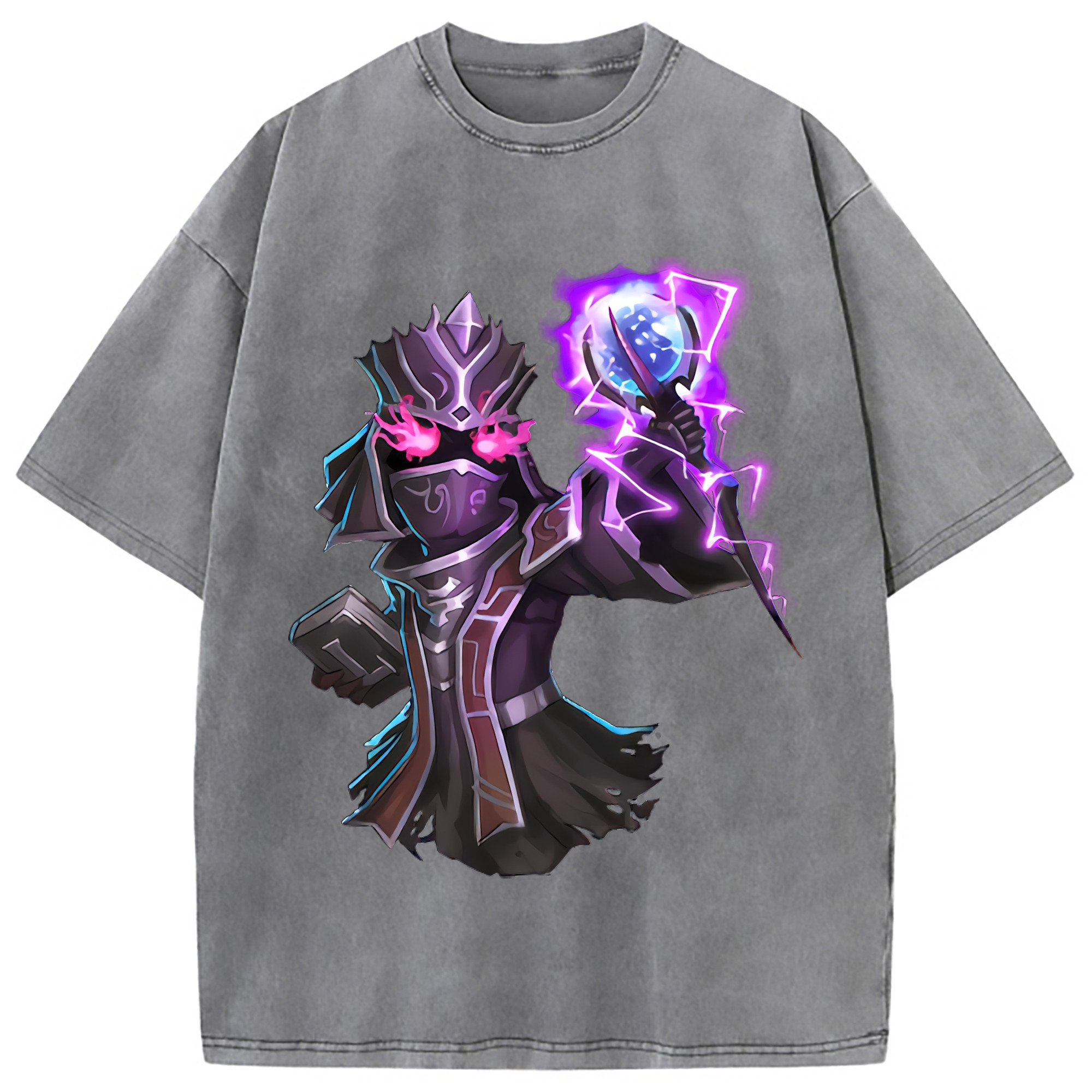 （画像用） リーグ・オブ・レジェンド League of Legends LOL 綿100% ヴィンテージ風 半袖Tシャツ（フロントプリント）