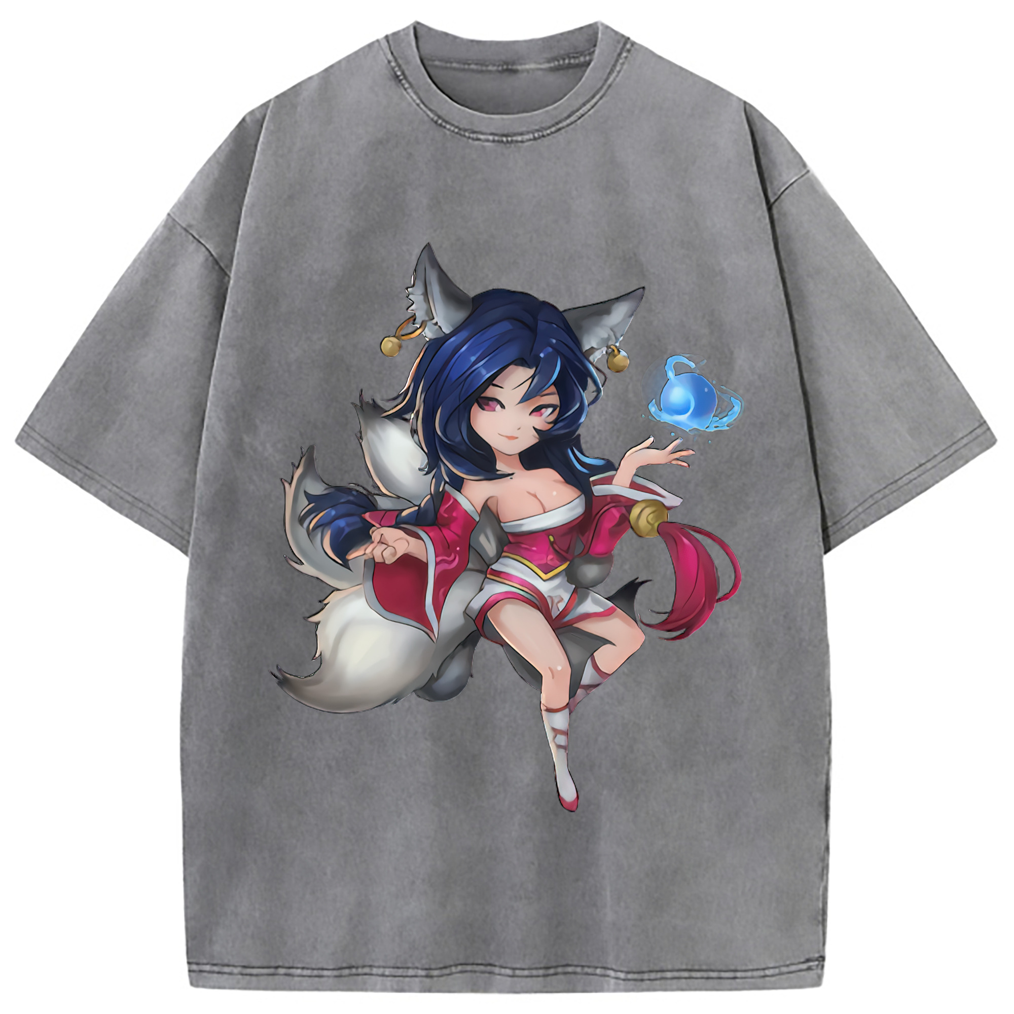 （画像用） リーグ・オブ・レジェンド League of Legends LOL 綿100% ヴィンテージ風 半袖Tシャツ（フロントプリント）