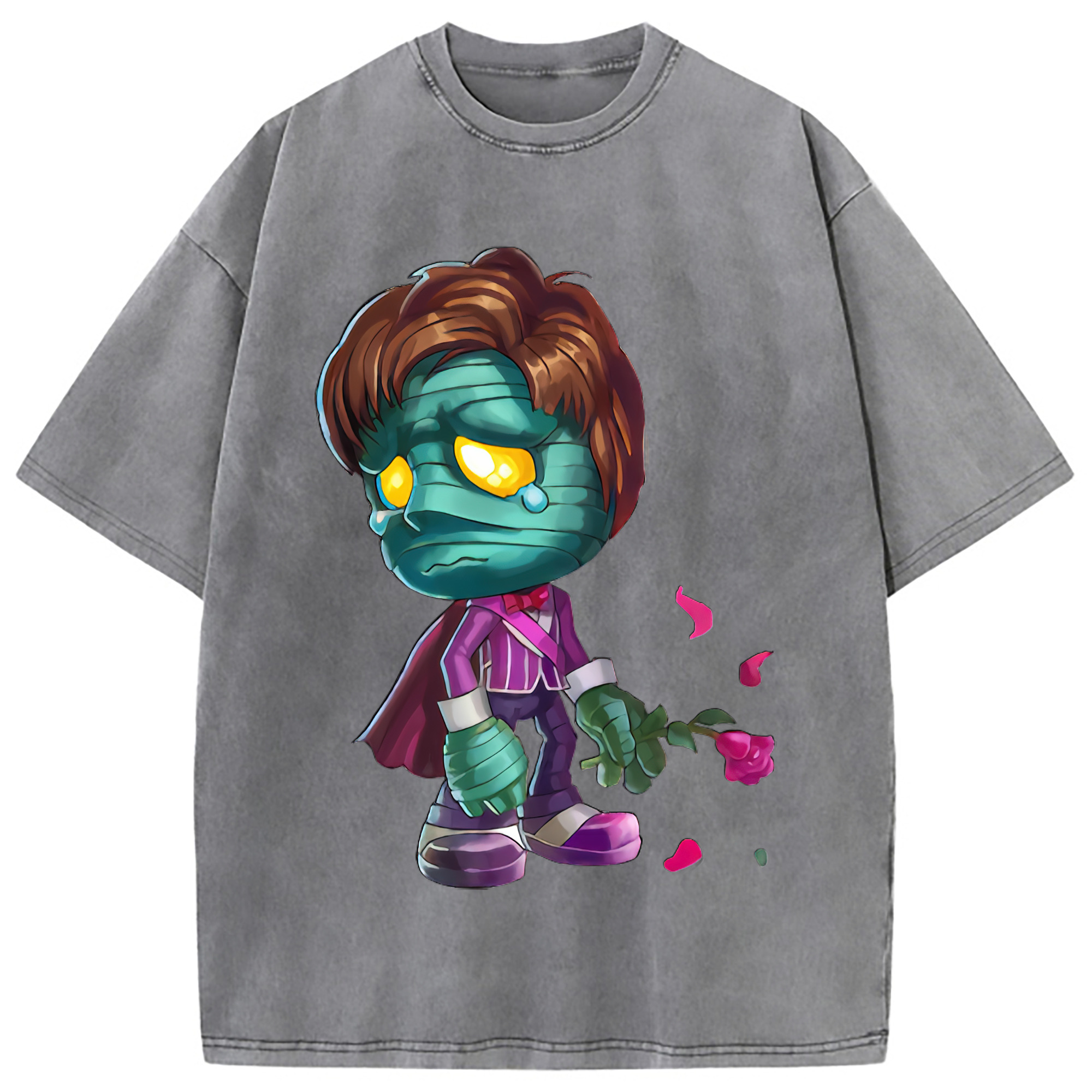 （画像用） リーグ・オブ・レジェンド League of Legends LOL 綿100% ヴィンテージ風 半袖Tシャツ（フロントプリント）