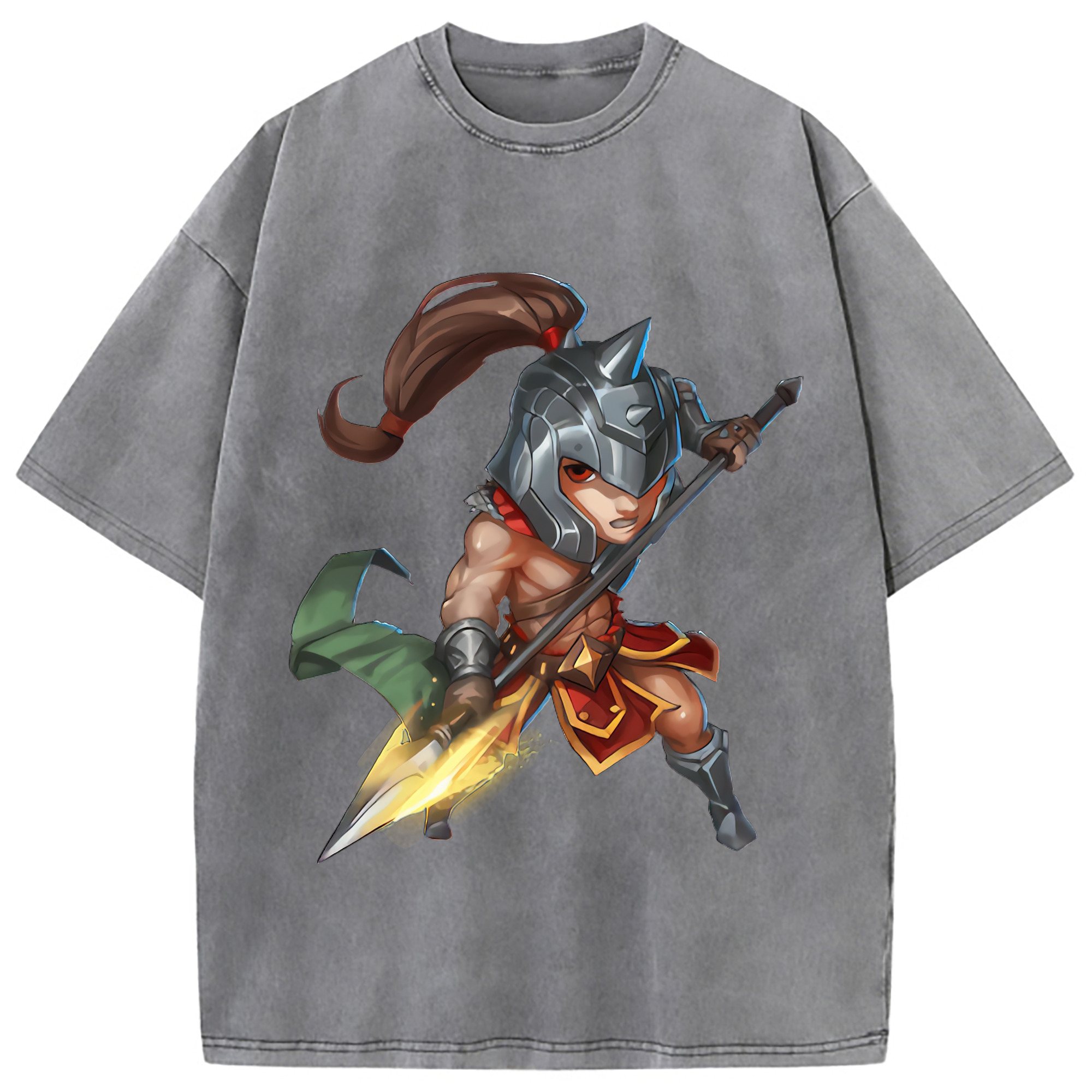（画像用） リーグ・オブ・レジェンド League of Legends LOL 綿100% ヴィンテージ風 半袖Tシャツ（フロントプリント）
