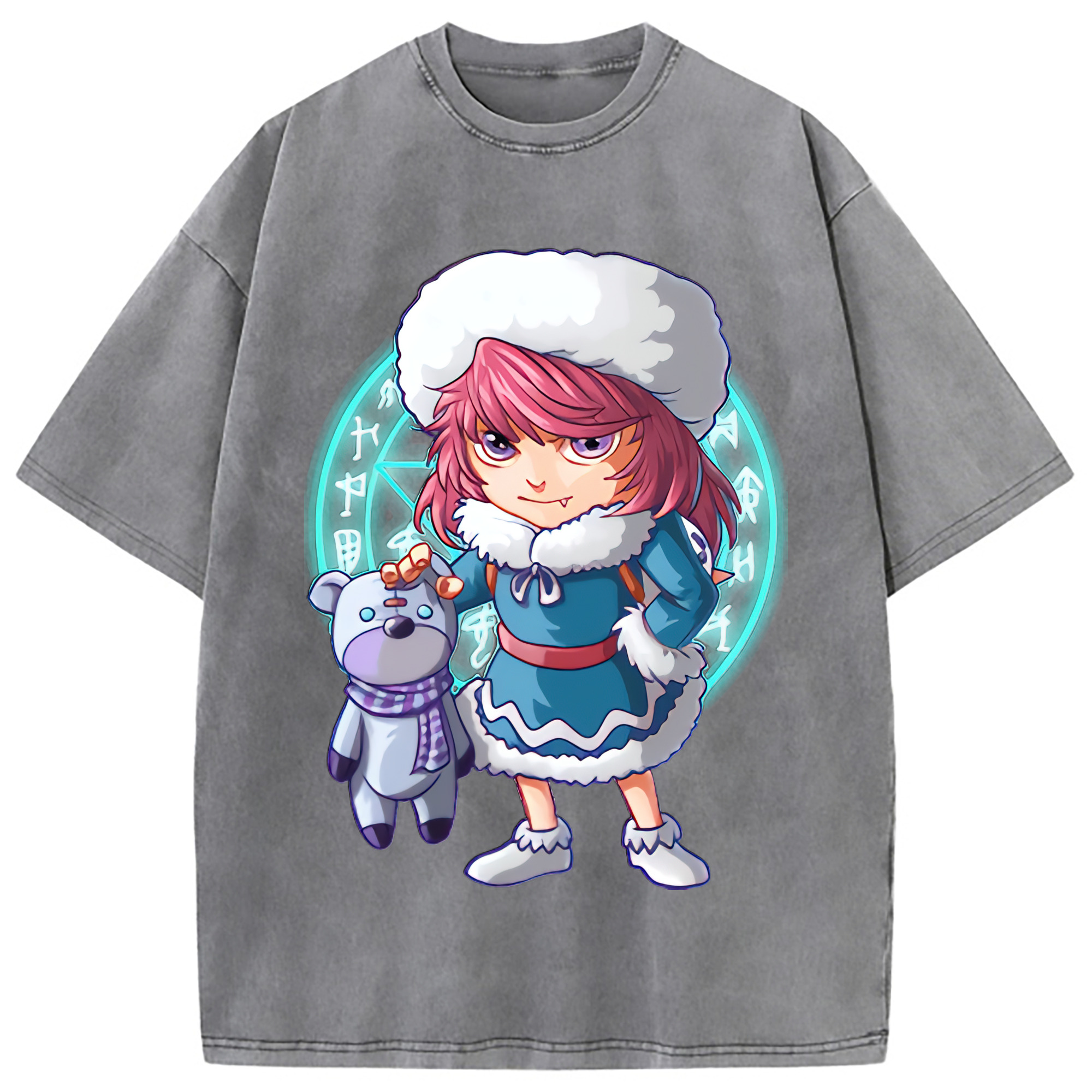 （画像用） リーグ・オブ・レジェンド League of Legends LOL 綿100% ヴィンテージ風 半袖Tシャツ（フロントプリント）