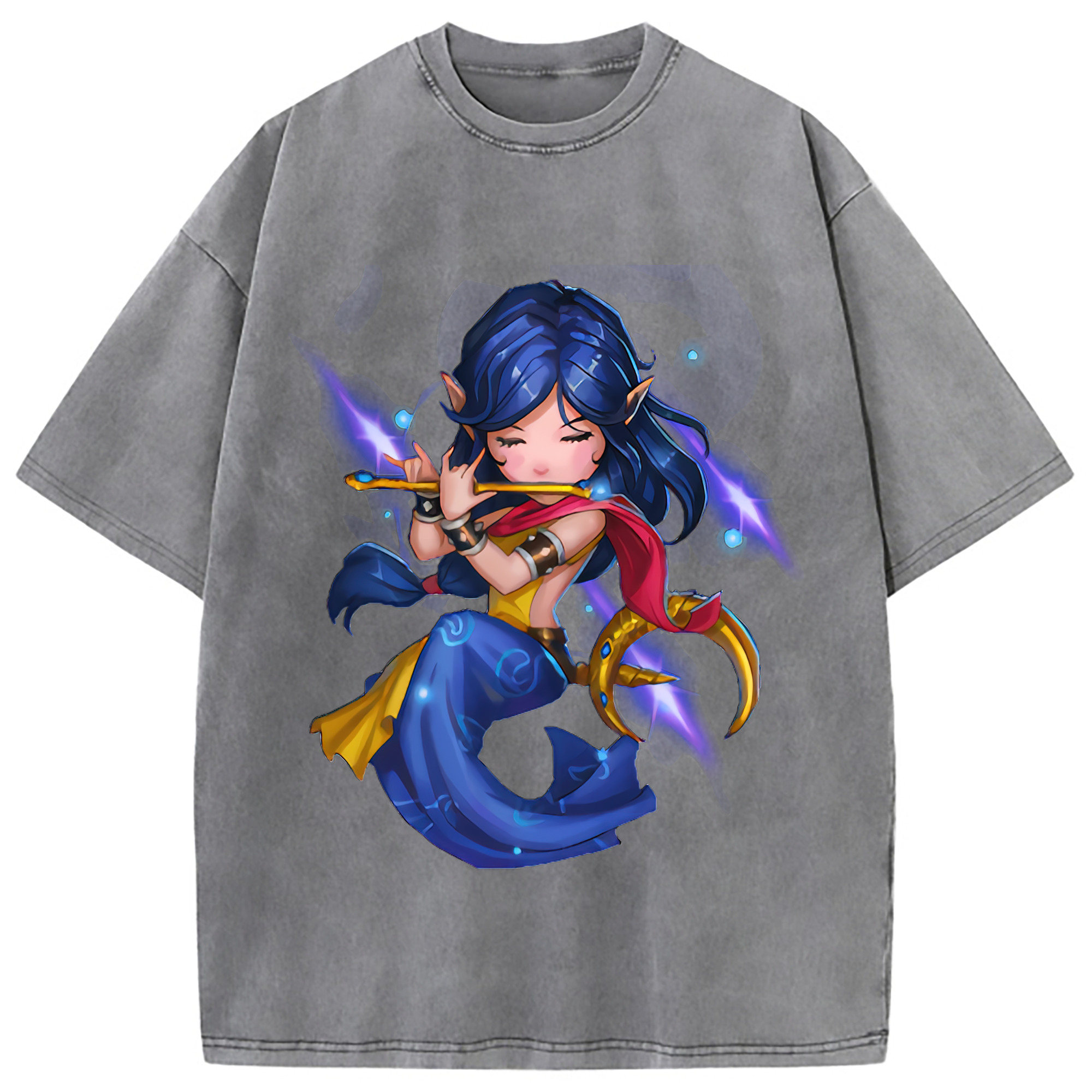 （画像用） リーグ・オブ・レジェンド League of Legends LOL 綿100% ヴィンテージ風 半袖Tシャツ（フロントプリント）