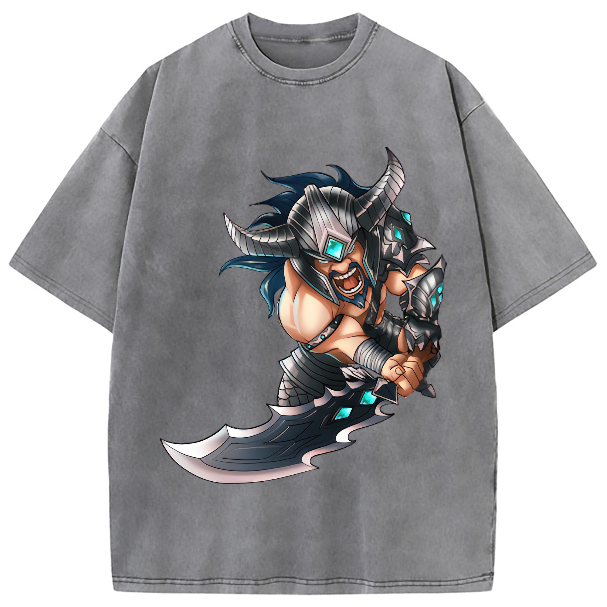（画像用） リーグ・オブ・レジェンド League of Legends LOL 綿100% ヴィンテージ風 半袖Tシャツ（フロントプリント）