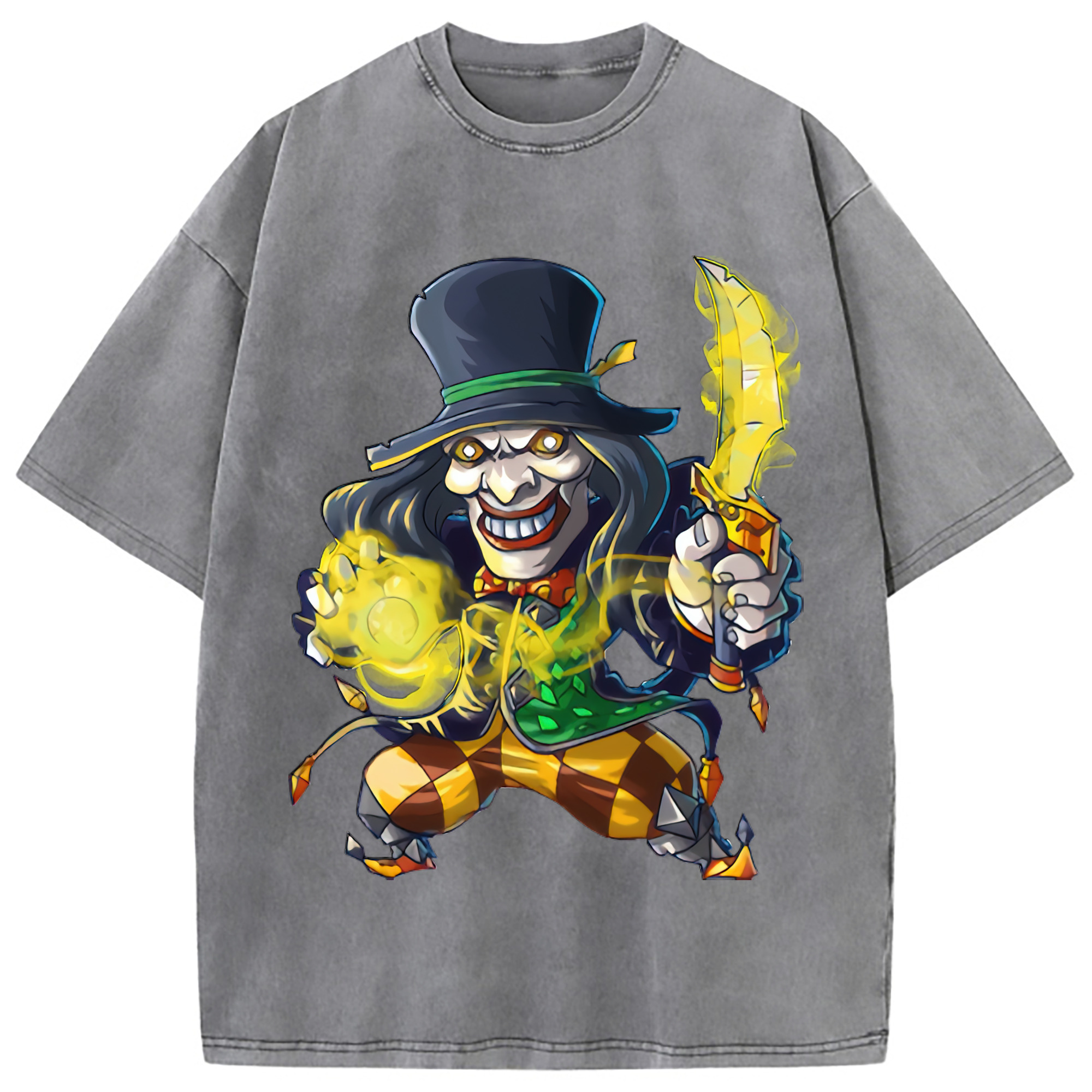（画像用） リーグ・オブ・レジェンド League of Legends LOL 綿100% ヴィンテージ風 半袖Tシャツ（フロントプリント）