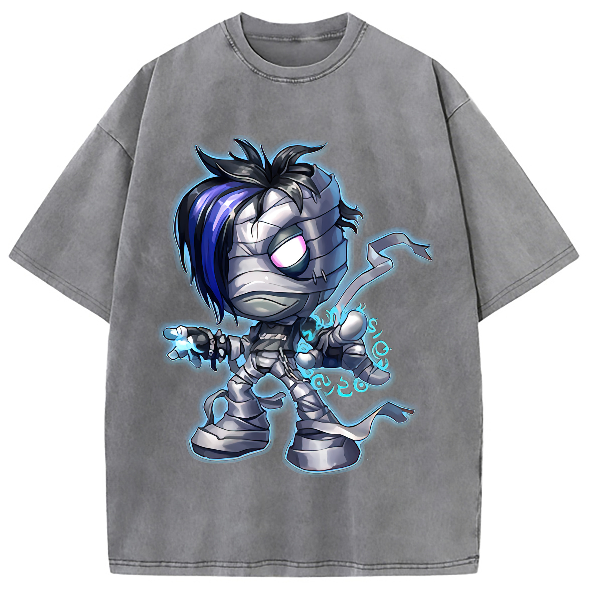 （画像用） リーグ・オブ・レジェンド League of Legends LOL 綿100% ヴィンテージ風 半袖Tシャツ（フロントプリント）