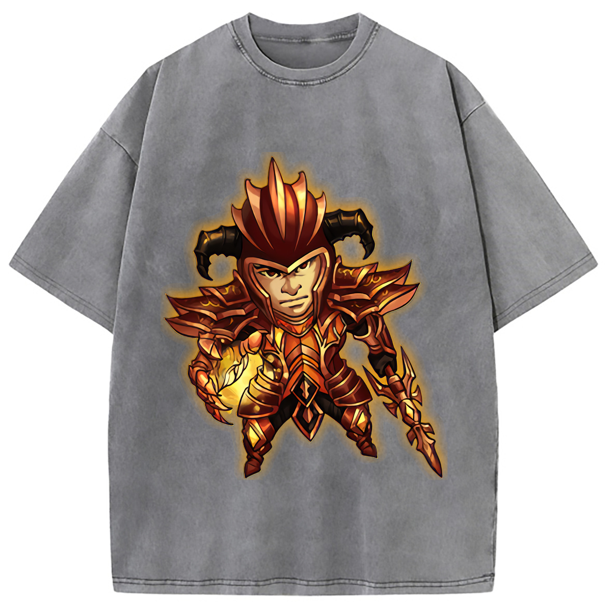 （画像用） リーグ・オブ・レジェンド League of Legends LOL 綿100% ヴィンテージ風 半袖Tシャツ（フロントプリント）