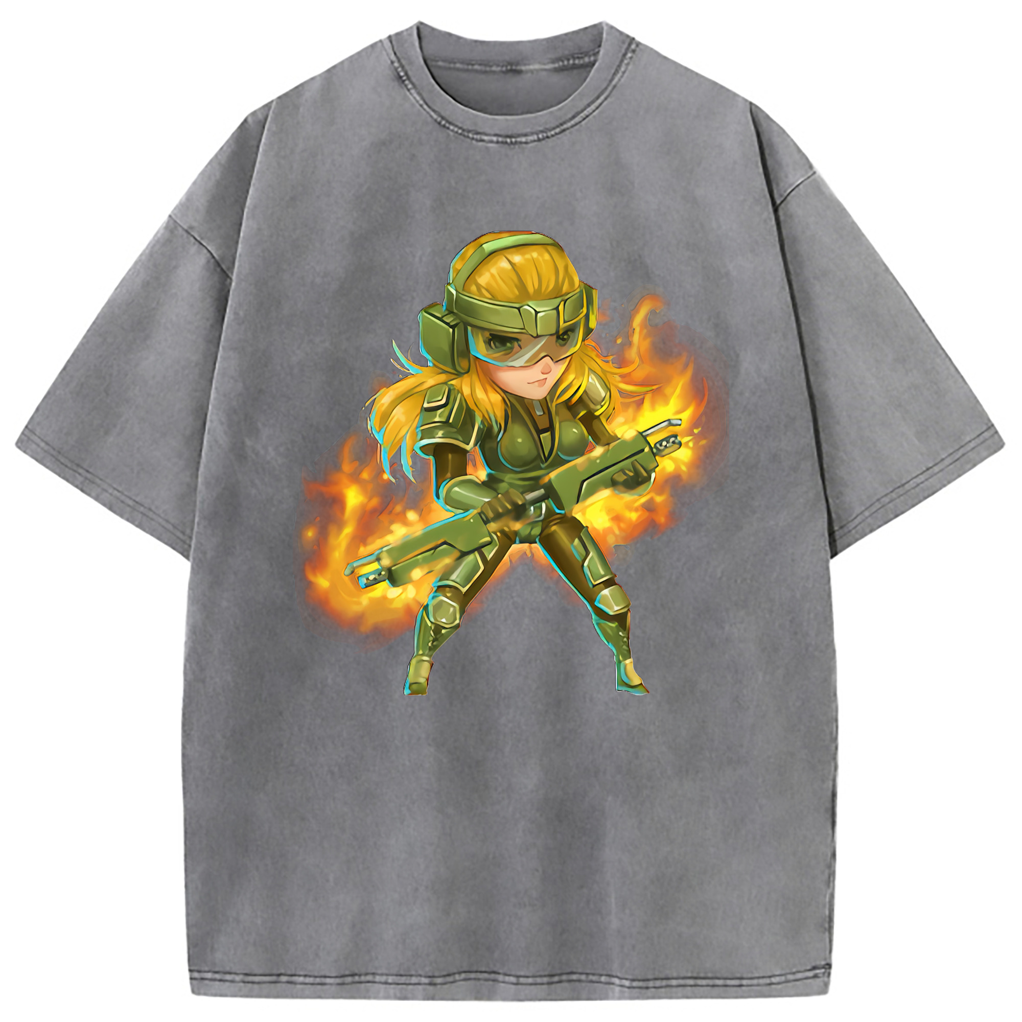 （画像用） リーグ・オブ・レジェンド League of Legends LOL 綿100% ヴィンテージ風 半袖Tシャツ（フロントプリント）