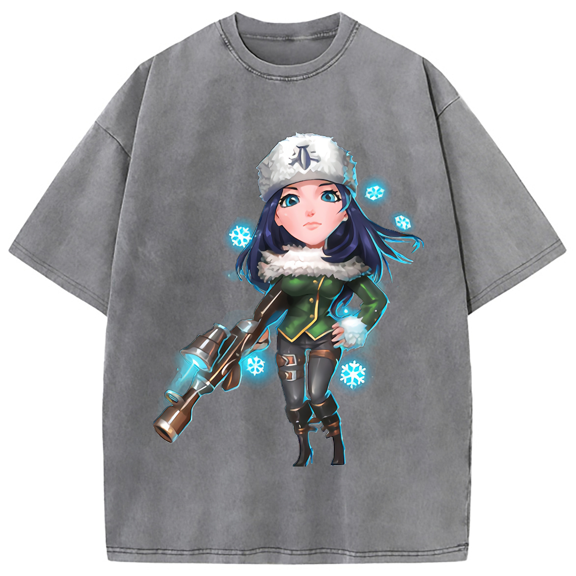 （画像用） リーグ・オブ・レジェンド League of Legends LOL 綿100% ヴィンテージ風 半袖Tシャツ（フロントプリント）