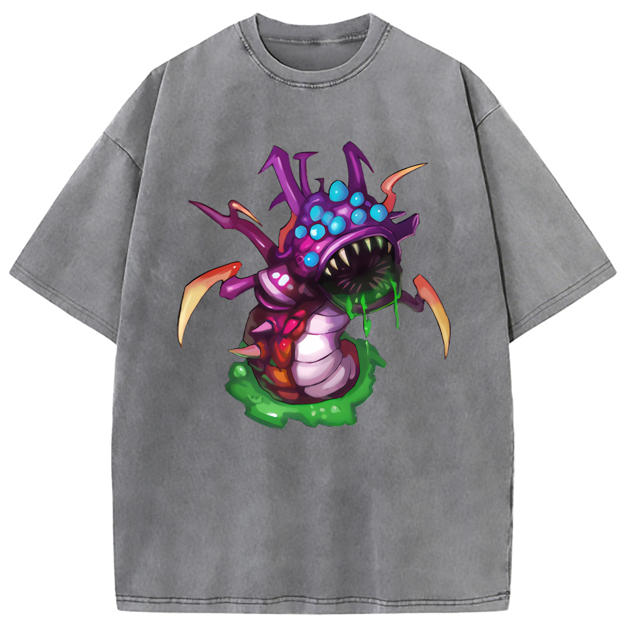 （画像用） リーグ・オブ・レジェンド League of Legends LOL 綿100% ヴィンテージ風 半袖Tシャツ（フロントプリント）
