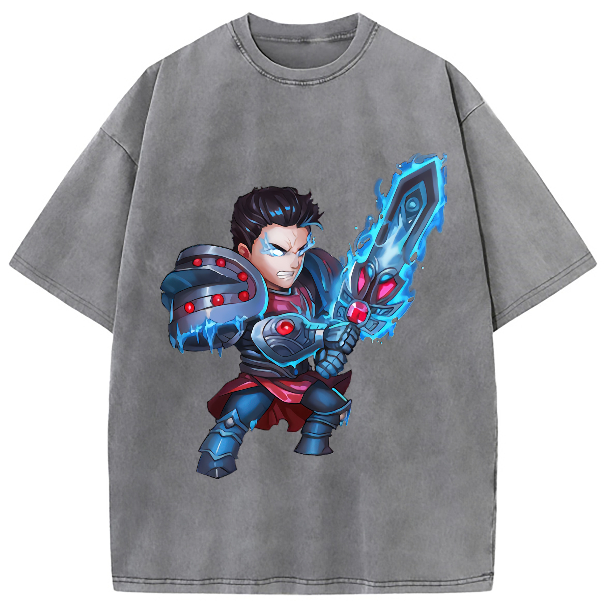 （画像用） リーグ・オブ・レジェンド League of Legends LOL 綿100% ヴィンテージ風 半袖Tシャツ（フロントプリント）