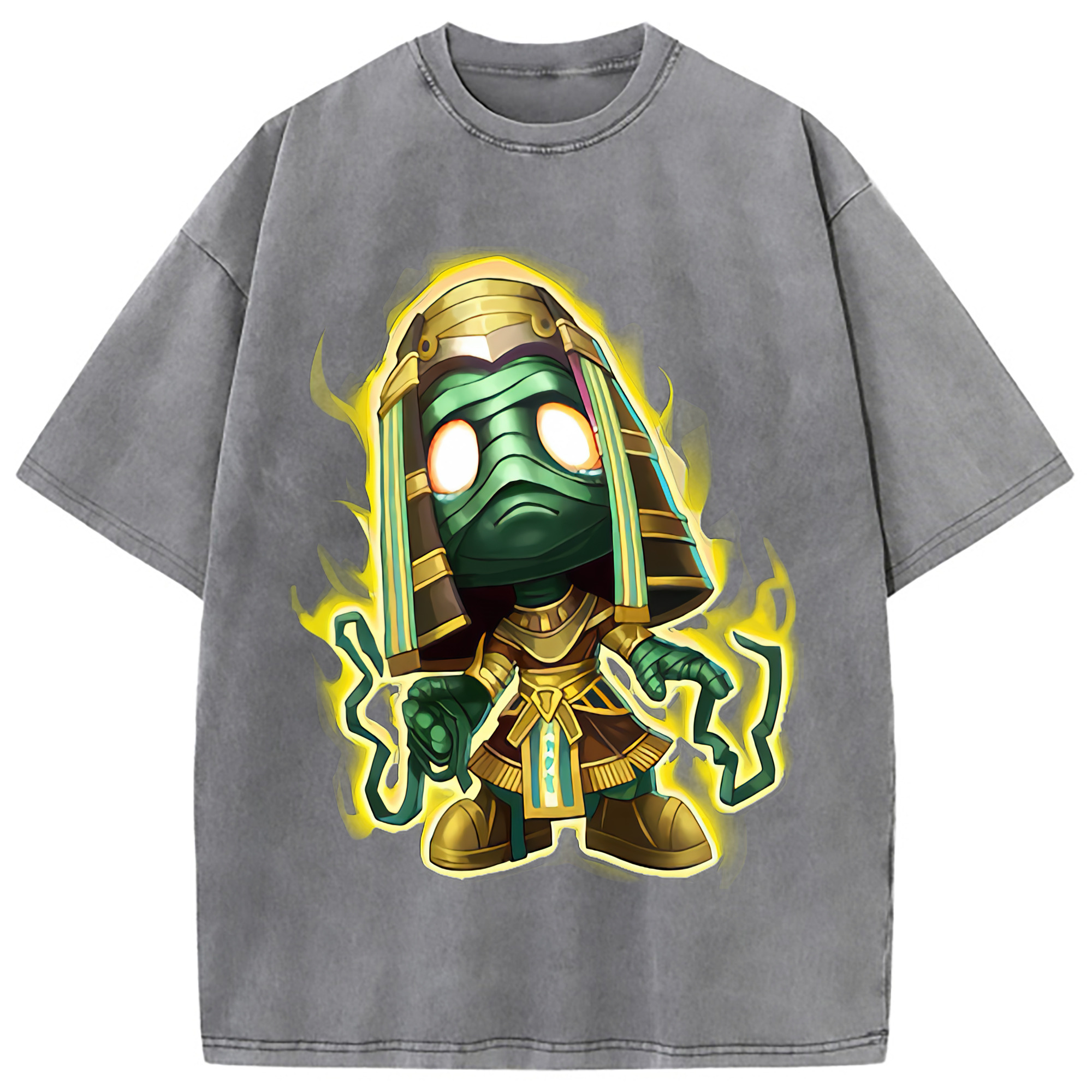 （画像用） リーグ・オブ・レジェンド League of Legends LOL 綿100% ヴィンテージ風 半袖Tシャツ（フロントプリント）
