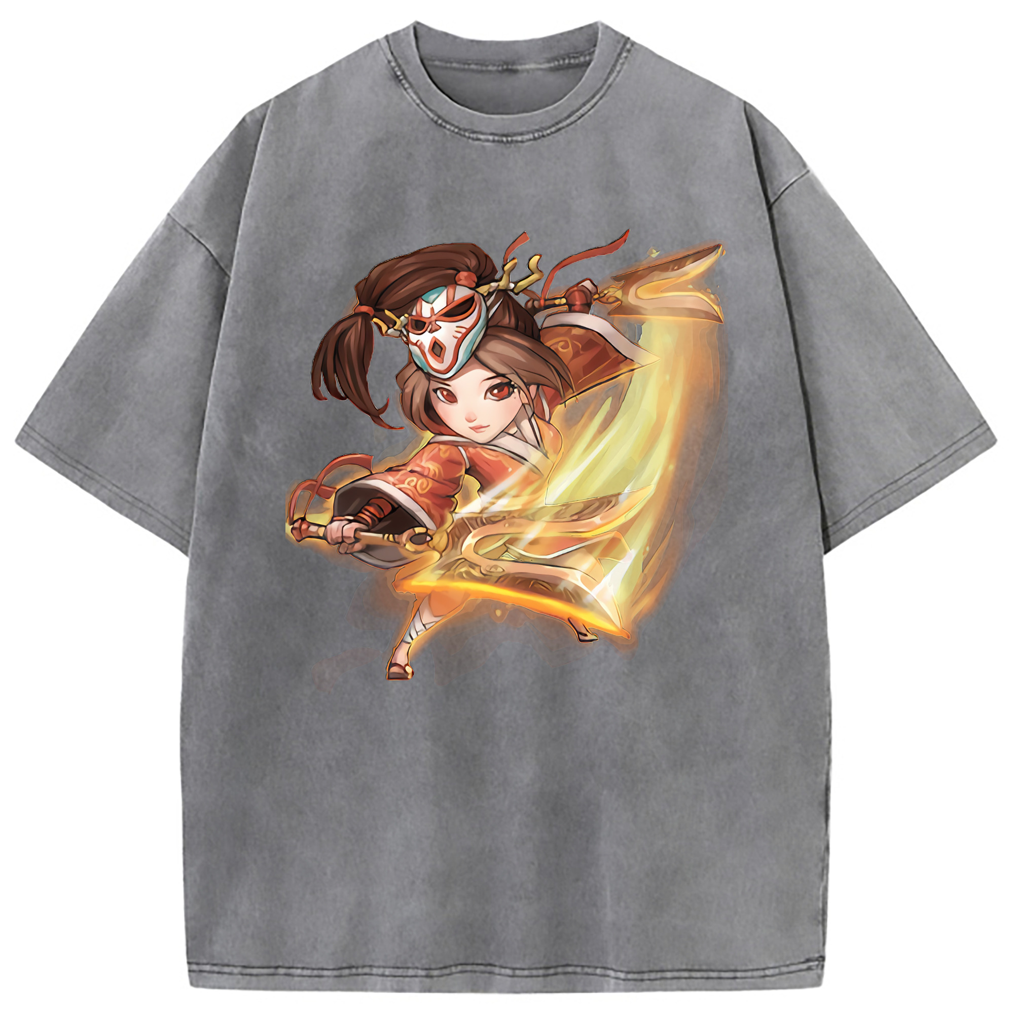 （画像用） リーグ・オブ・レジェンド League of Legends LOL 綿100% ヴィンテージ風 半袖Tシャツ（フロントプリント）