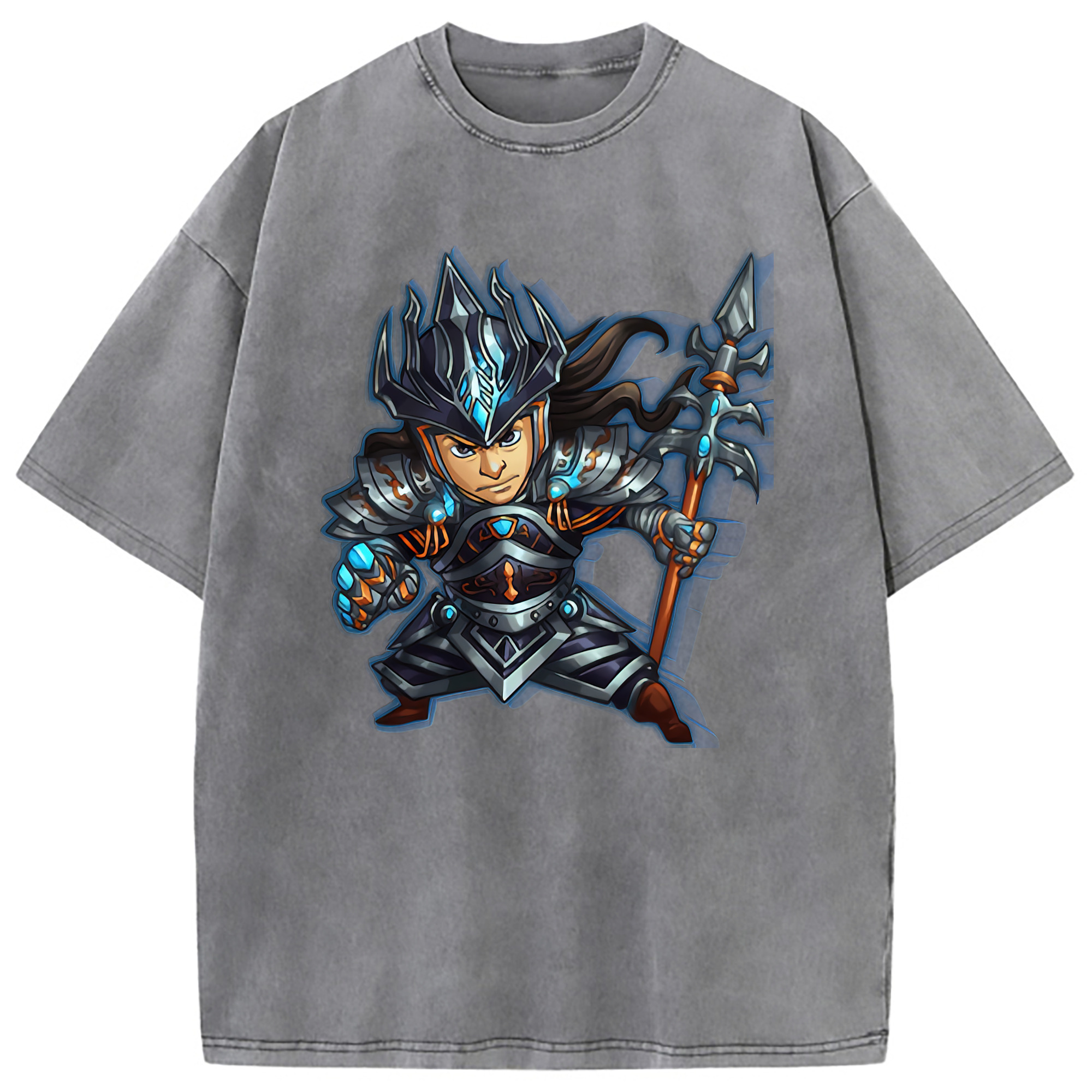 （画像用） リーグ・オブ・レジェンド League of Legends LOL 綿100% ヴィンテージ風 半袖Tシャツ（フロントプリント）