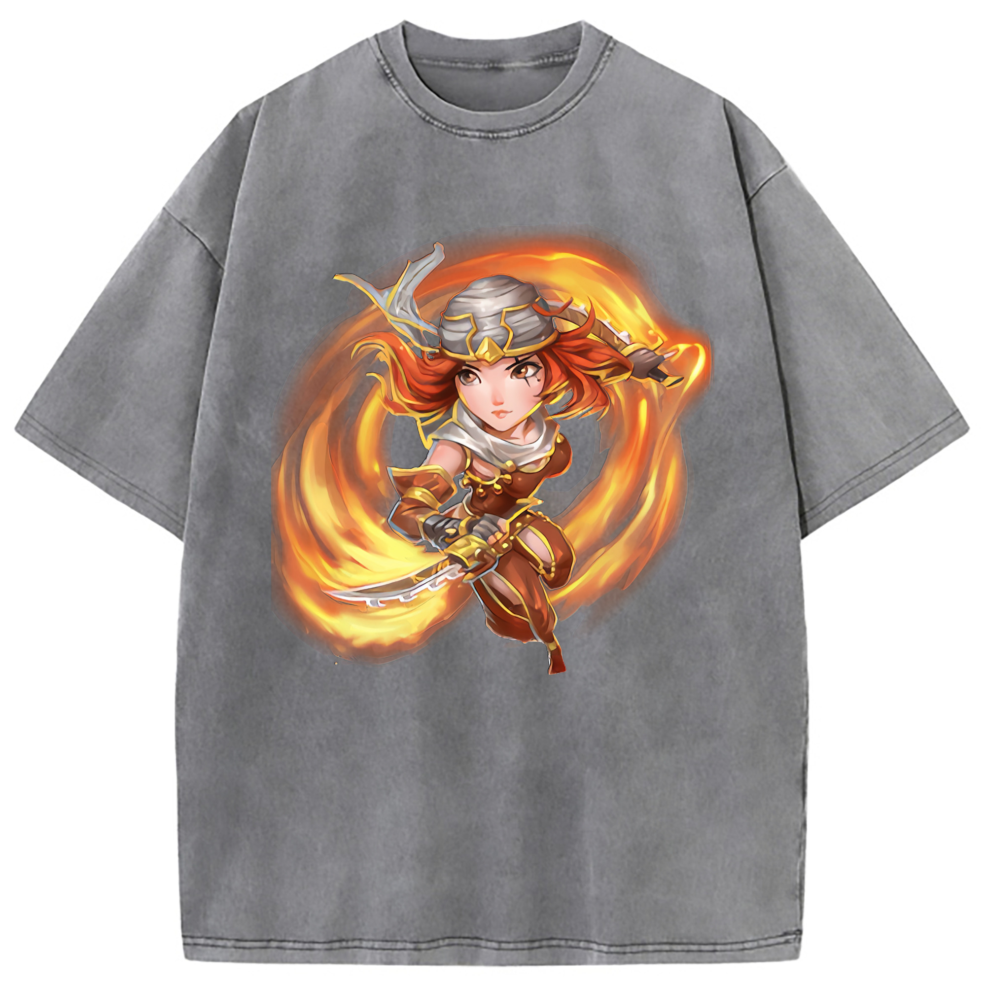 （画像用） リーグ・オブ・レジェンド League of Legends LOL 綿100% ヴィンテージ風 半袖Tシャツ（フロントプリント）