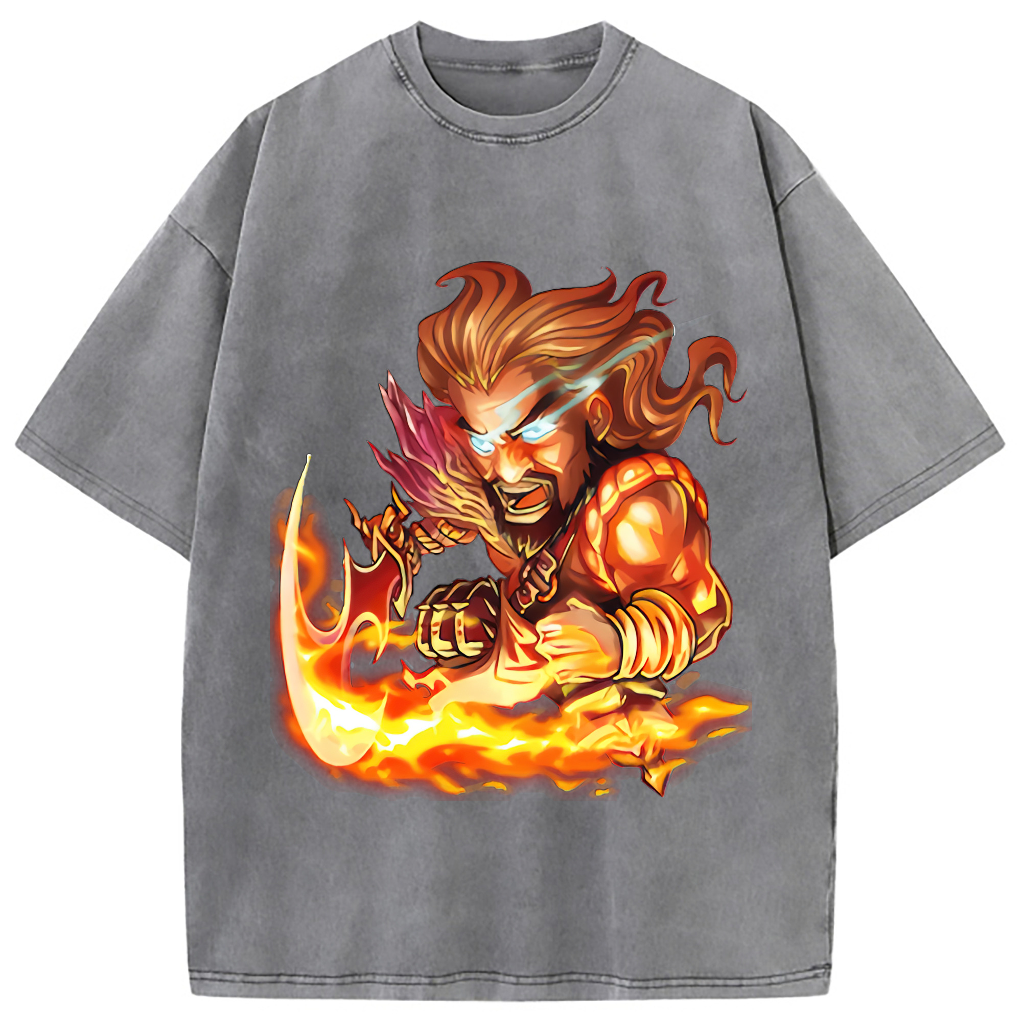 （画像用） リーグ・オブ・レジェンド League of Legends LOL 綿100% ヴィンテージ風 半袖Tシャツ（フロントプリント）