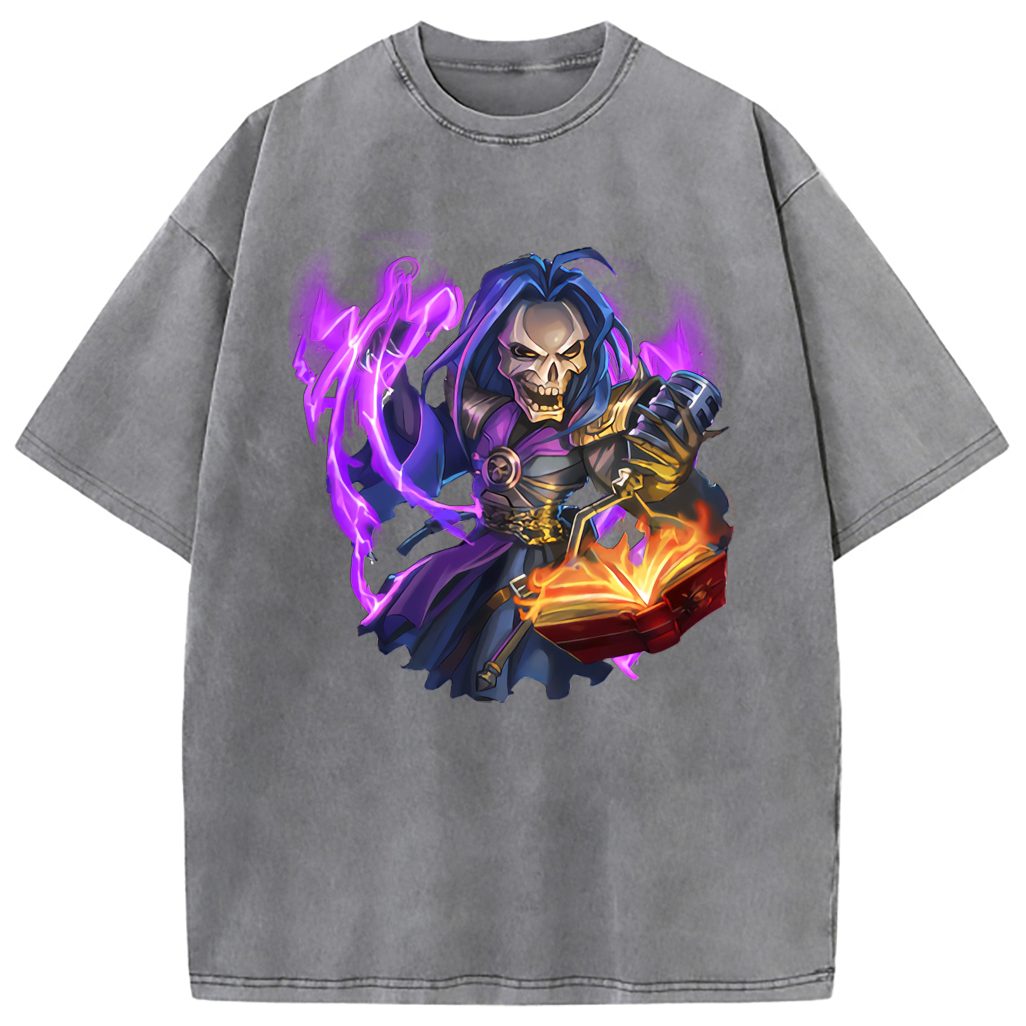 （画像用） リーグ・オブ・レジェンド League of Legends LOL 綿100% ヴィンテージ風 半袖Tシャツ（フロントプリント）