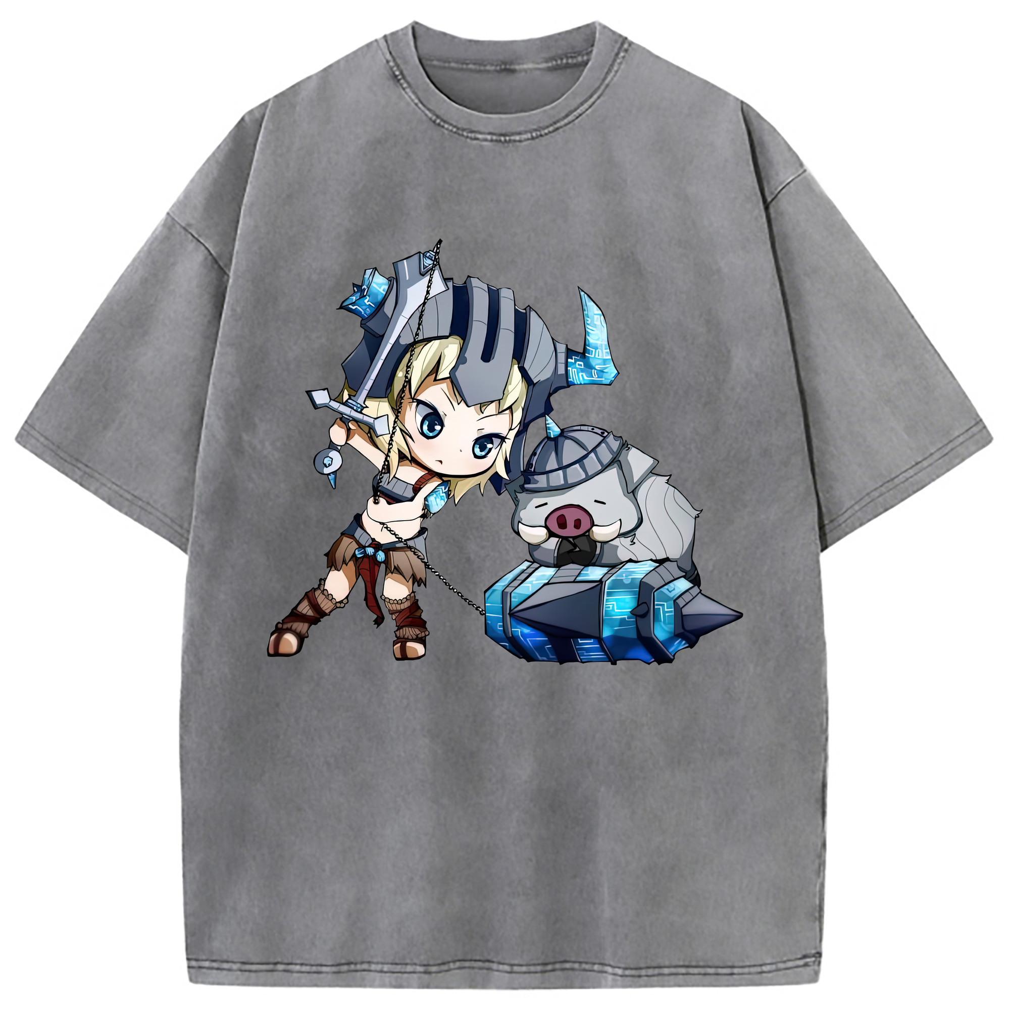 （画像用） リーグ・オブ・レジェンド League of Legends LOL 綿100% ヴィンテージ風 半袖Tシャツ（フロントプリント）