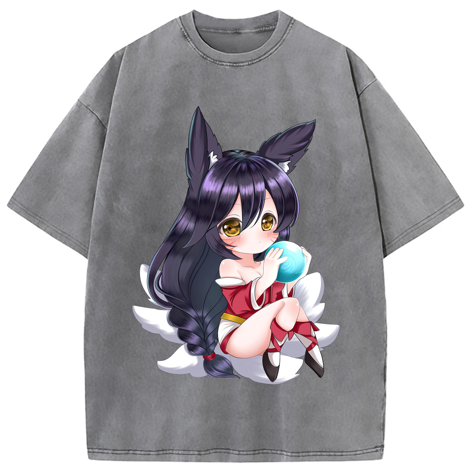 （画像用） リーグ・オブ・レジェンド League of Legends LOL 綿100% ヴィンテージ風 半袖Tシャツ（フロントプリント）