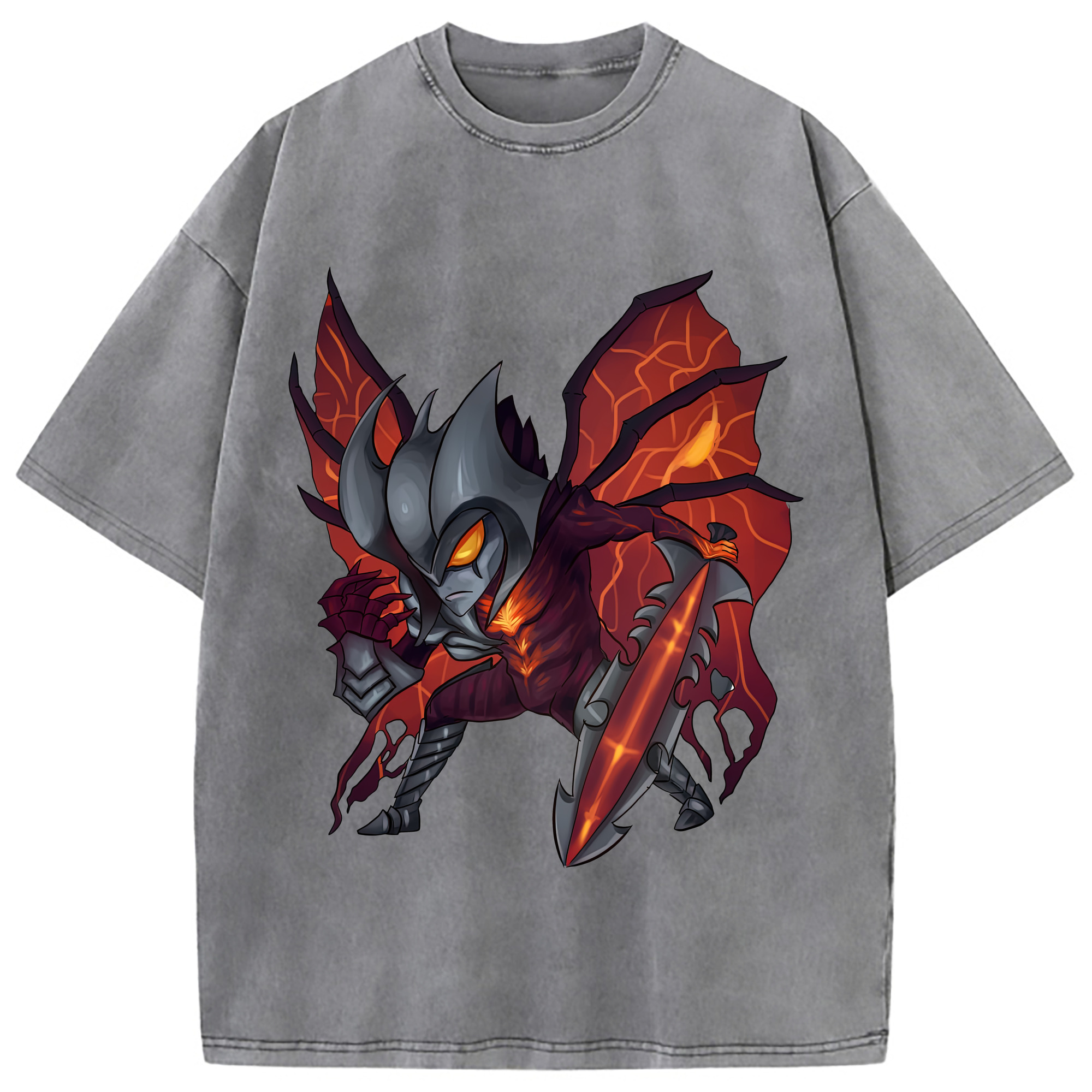 （画像用） リーグ・オブ・レジェンド League of Legends LOL 綿100% ヴィンテージ風 半袖Tシャツ（フロントプリント）