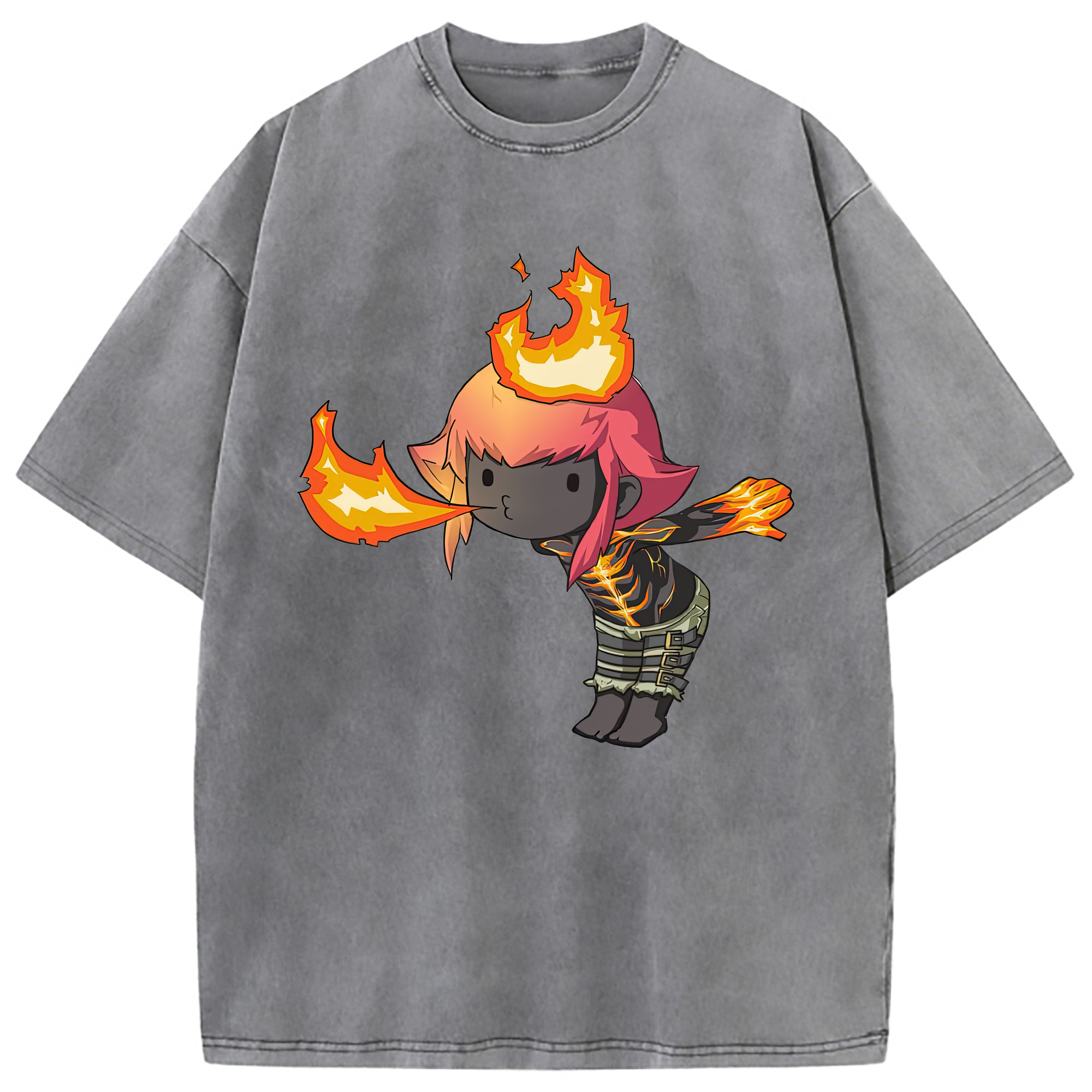 （画像用） リーグ・オブ・レジェンド League of Legends LOL 綿100% ヴィンテージ風 半袖Tシャツ（フロントプリント）