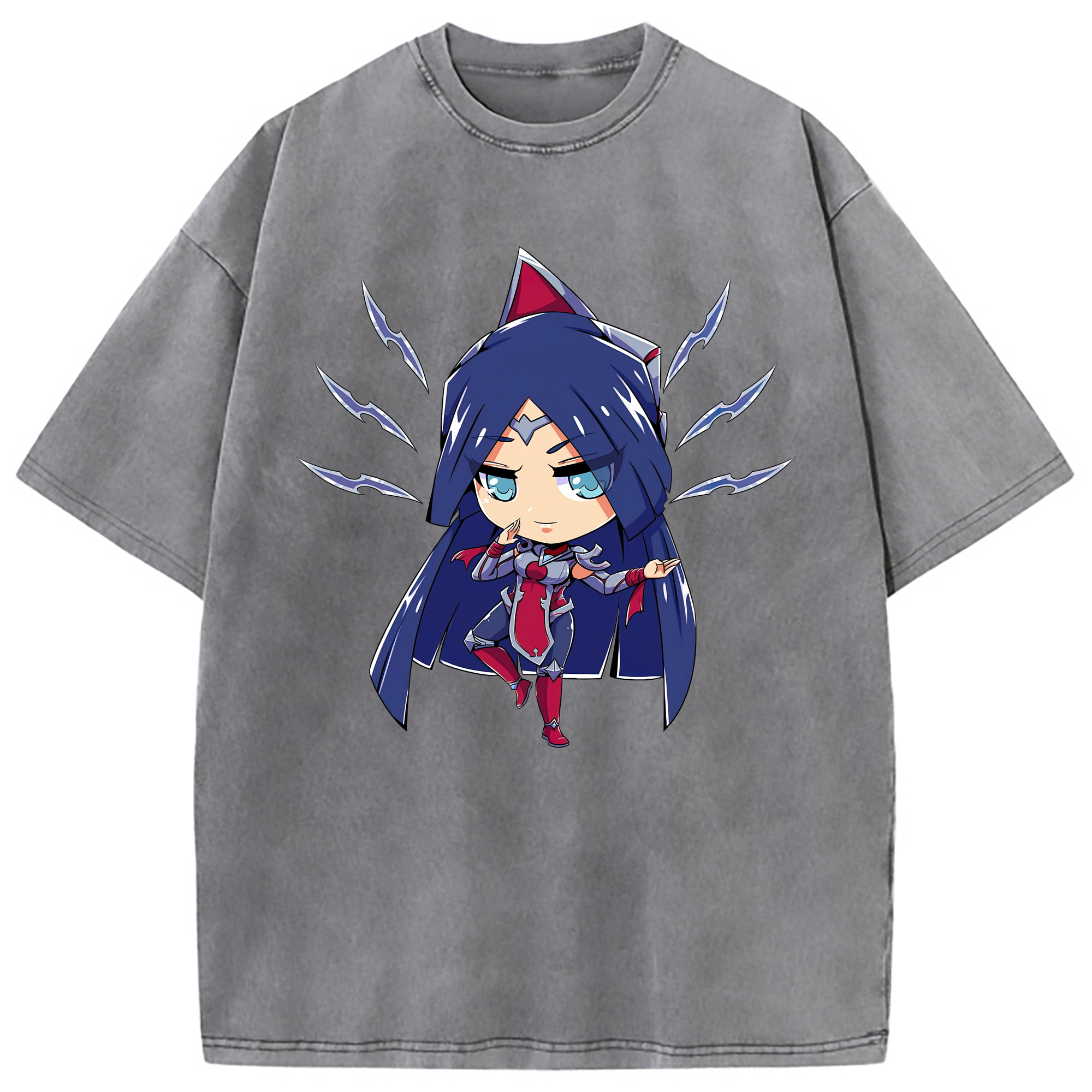 （画像用） リーグ・オブ・レジェンド League of Legends LOL 綿100% ヴィンテージ風 半袖Tシャツ（フロントプリント）