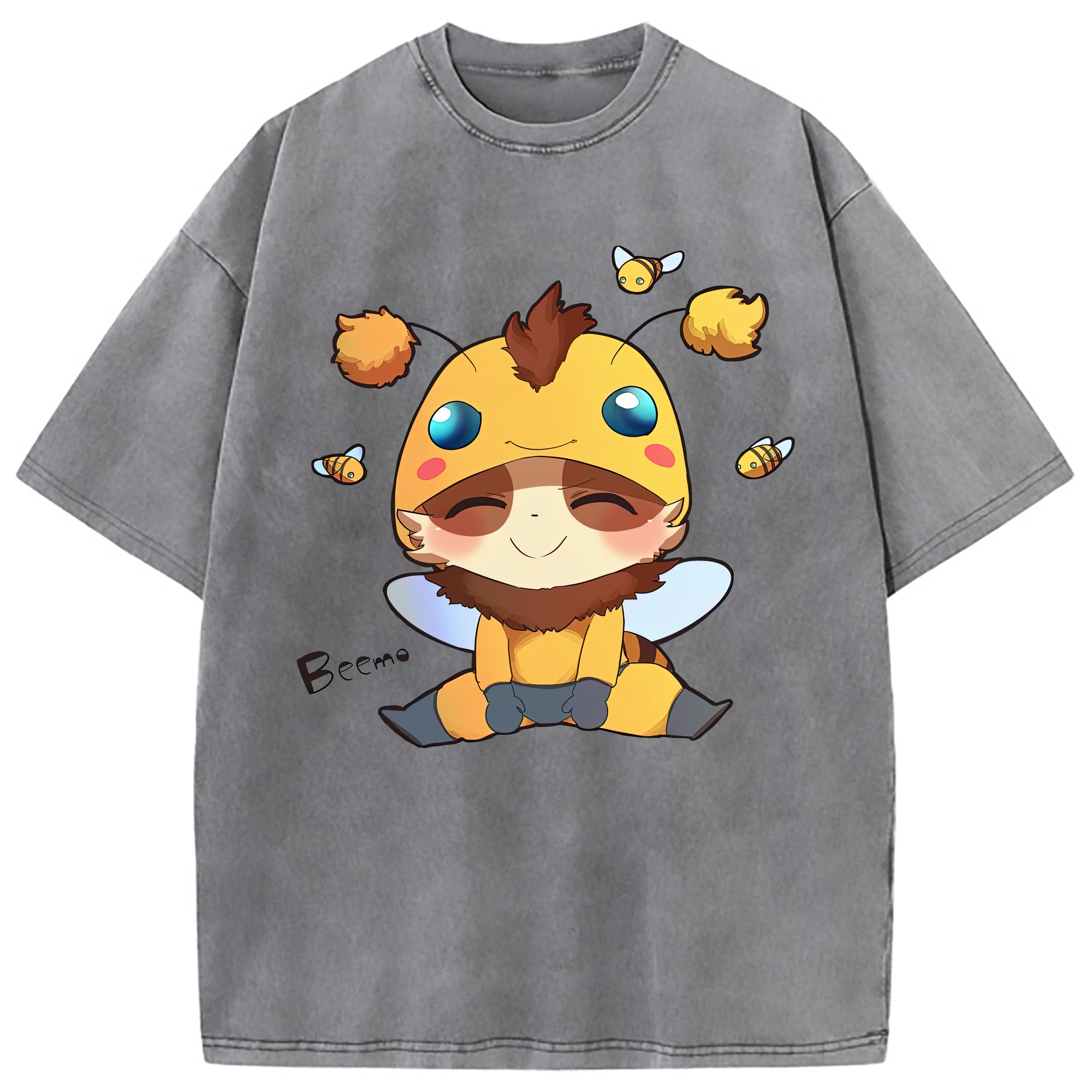 （画像用） リーグ・オブ・レジェンド League of Legends LOL 綿100% ヴィンテージ風 半袖Tシャツ（フロントプリント）