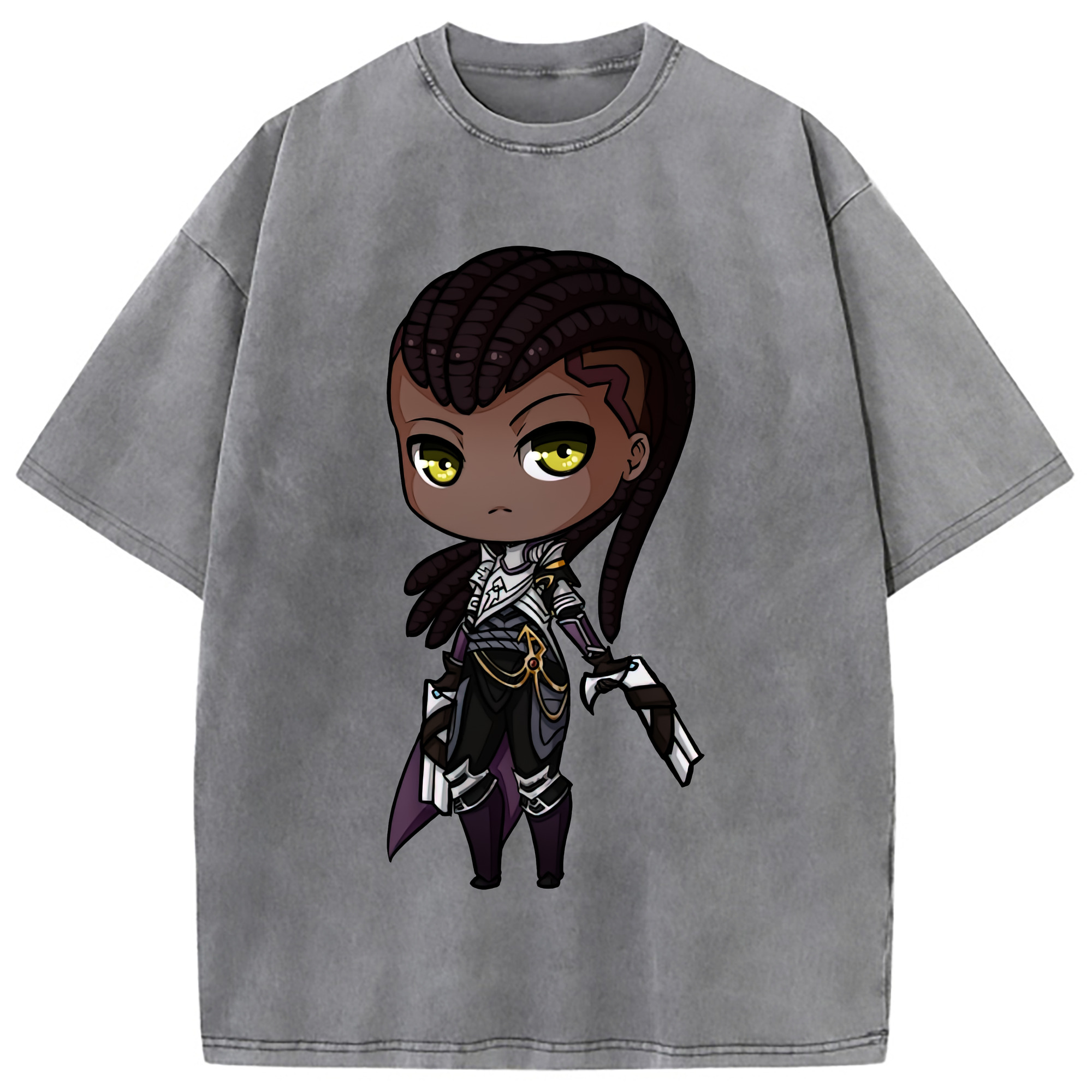 （画像用） リーグ・オブ・レジェンド League of Legends LOL 綿100% ヴィンテージ風 半袖Tシャツ（フロントプリント）