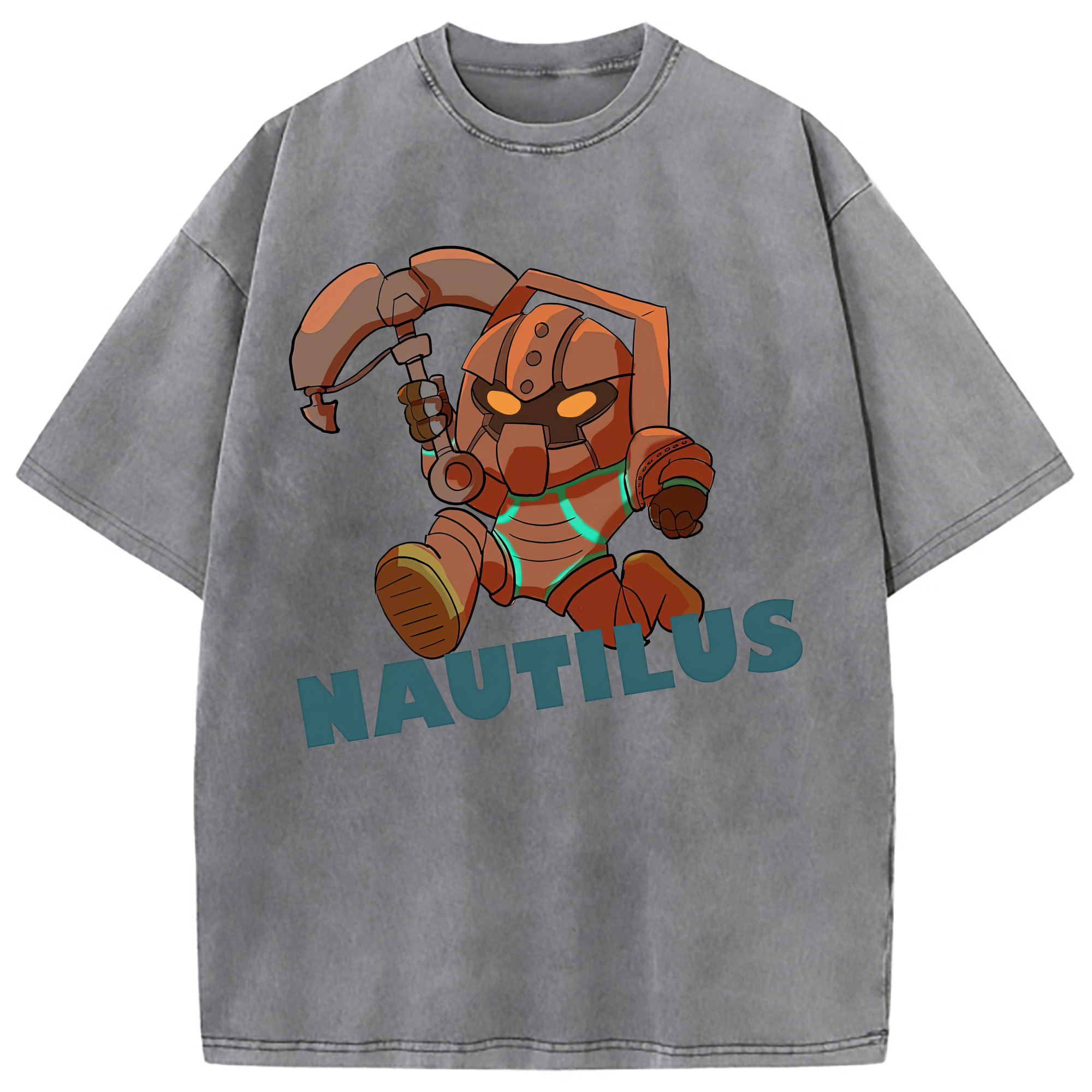 （画像用） リーグ・オブ・レジェンド League of Legends LOL 綿100% ヴィンテージ風 半袖Tシャツ（フロントプリント）