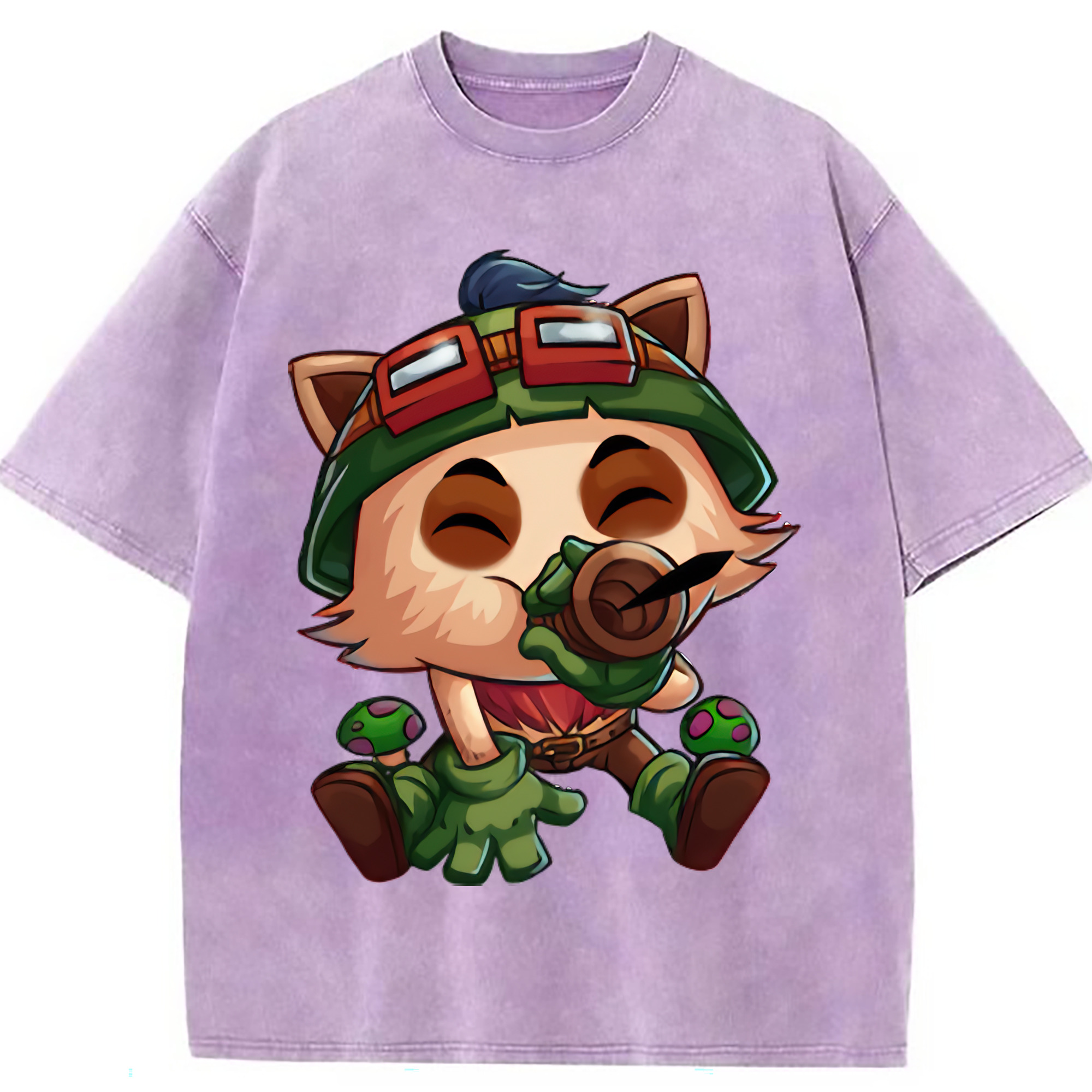 （画像用） リーグ・オブ・レジェンド League of Legends LOL 綿100% ヴィンテージ風 半袖Tシャツ（フロントプリント）