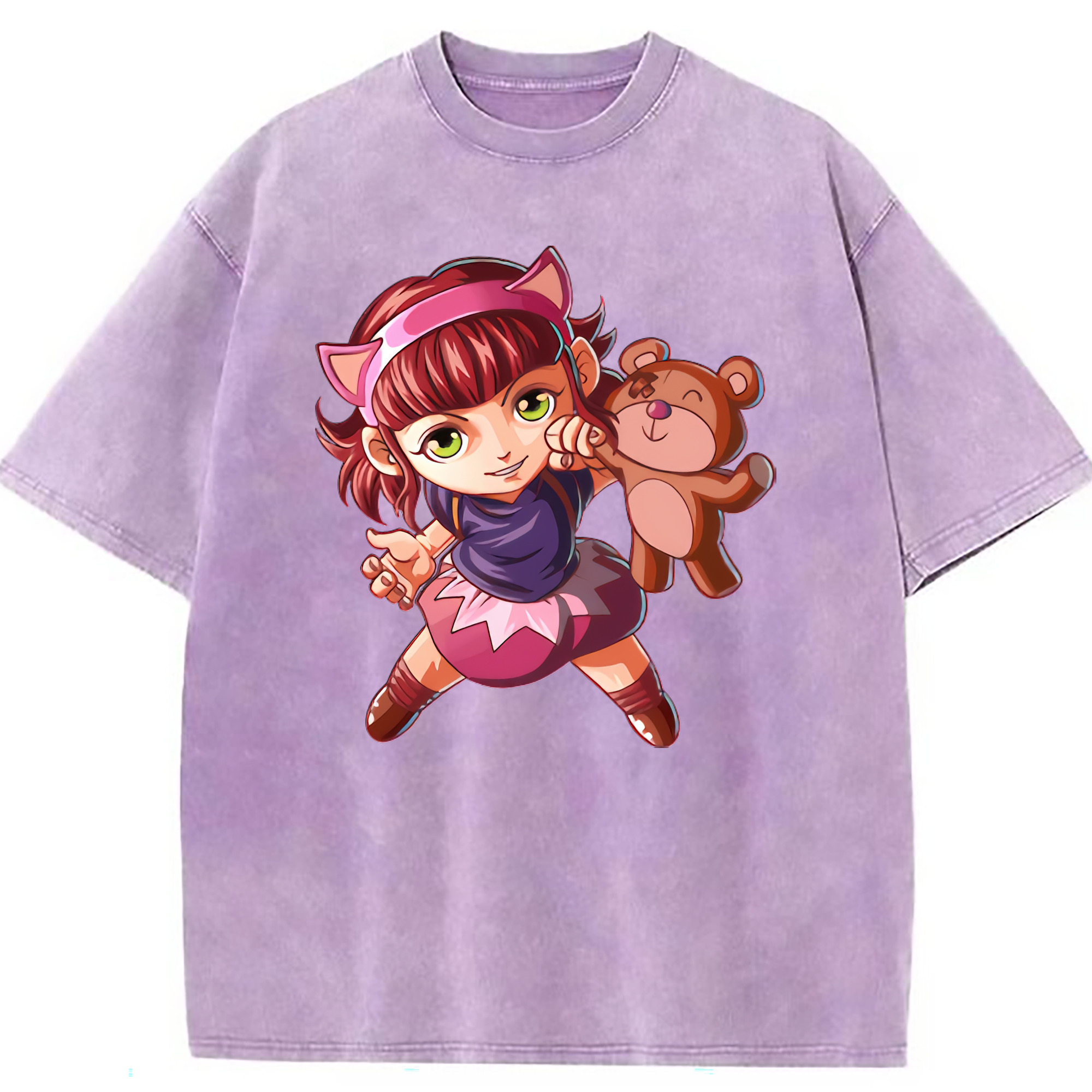 （画像用） リーグ・オブ・レジェンド League of Legends LOL 綿100% ヴィンテージ風 半袖Tシャツ（フロントプリント）