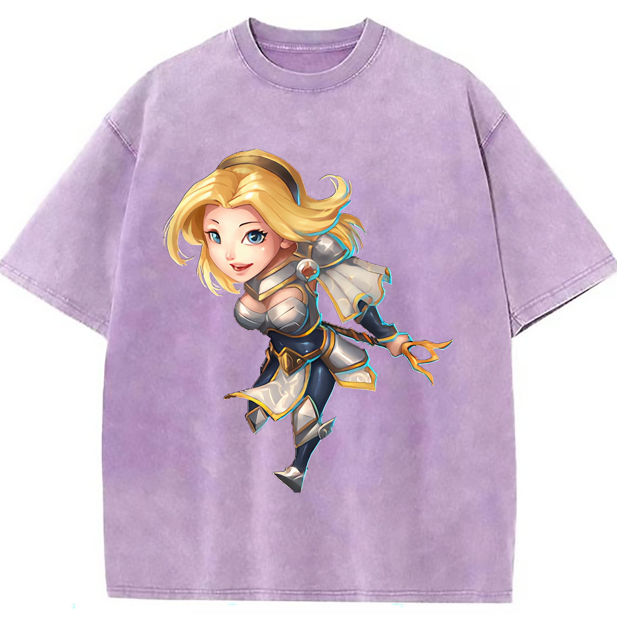 （画像用） リーグ・オブ・レジェンド League of Legends LOL 綿100% ヴィンテージ風 半袖Tシャツ（フロントプリント）