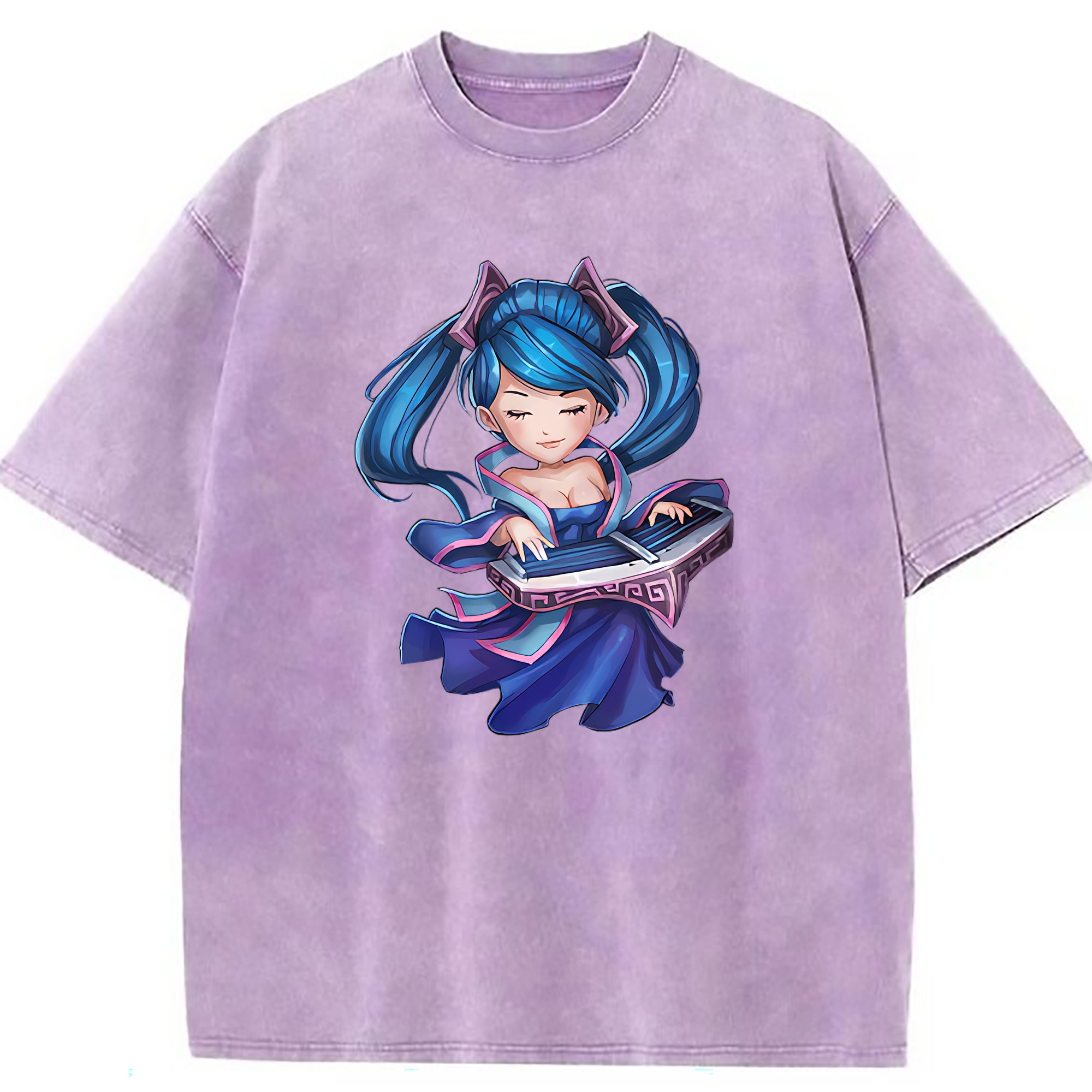 （画像用） リーグ・オブ・レジェンド League of Legends LOL 綿100% ヴィンテージ風 半袖Tシャツ（フロントプリント）