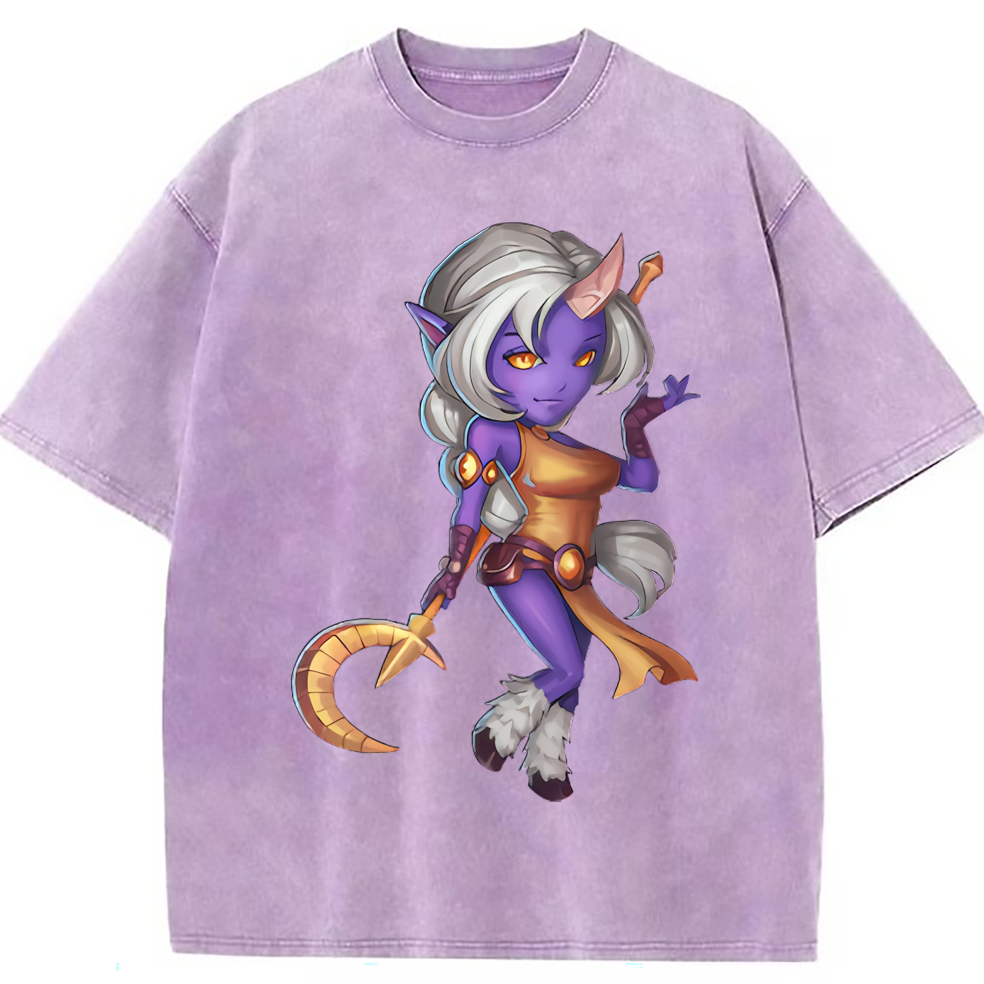 （画像用） リーグ・オブ・レジェンド League of Legends LOL 綿100% ヴィンテージ風 半袖Tシャツ（フロントプリント）