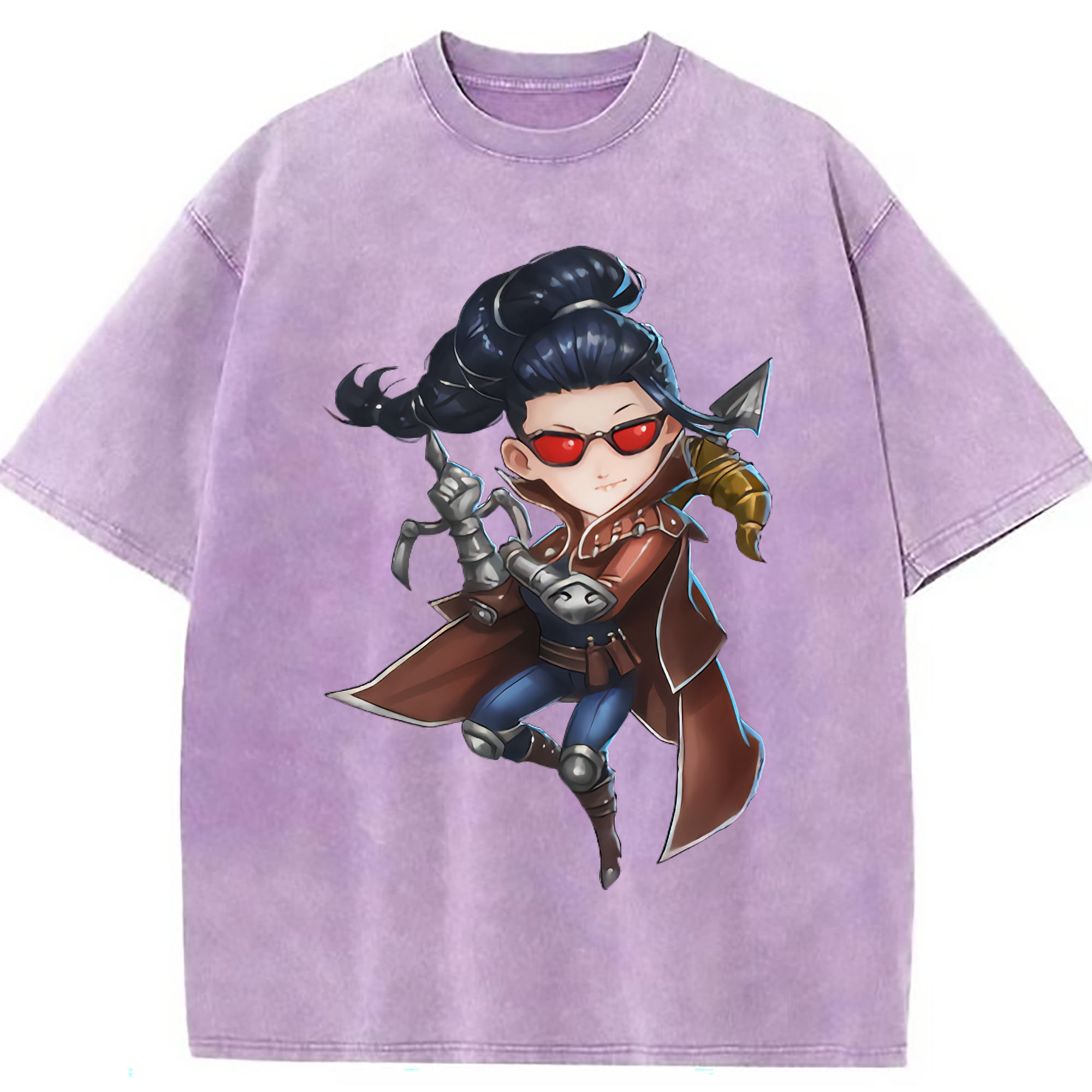 （画像用） リーグ・オブ・レジェンド League of Legends LOL 綿100% ヴィンテージ風 半袖Tシャツ（フロントプリント）