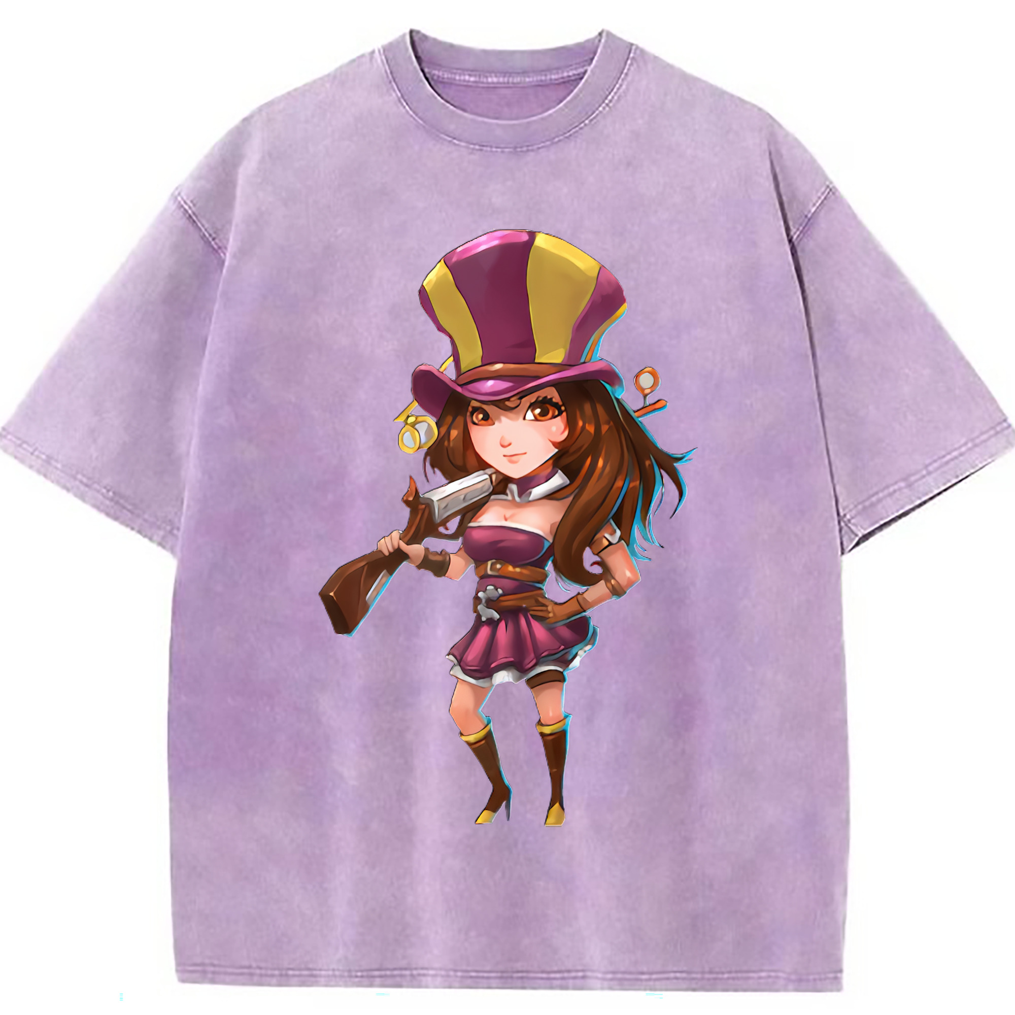 （画像用） リーグ・オブ・レジェンド League of Legends LOL 綿100% ヴィンテージ風 半袖Tシャツ（フロントプリント）