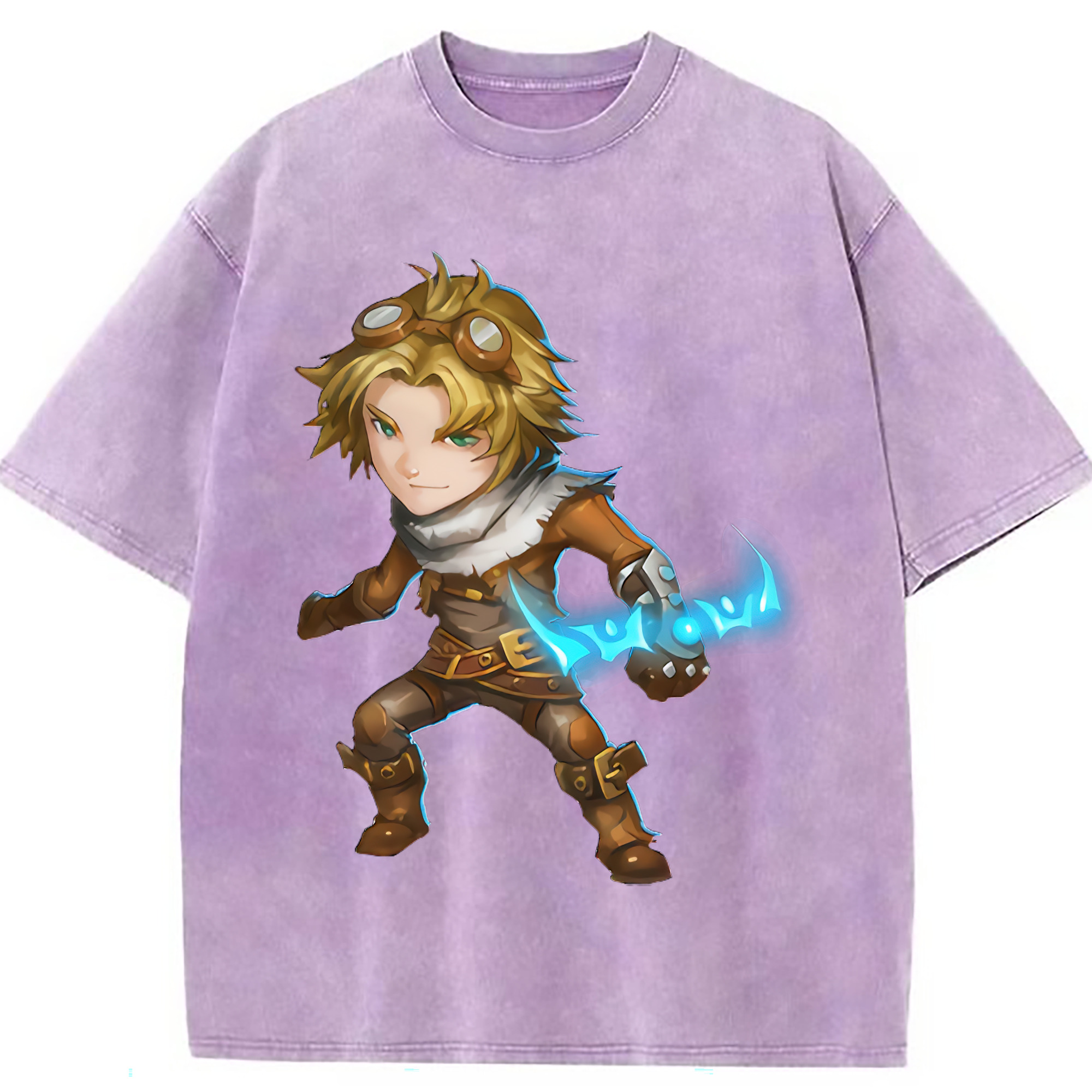 （画像用） リーグ・オブ・レジェンド League of Legends LOL 綿100% ヴィンテージ風 半袖Tシャツ（フロントプリント）
