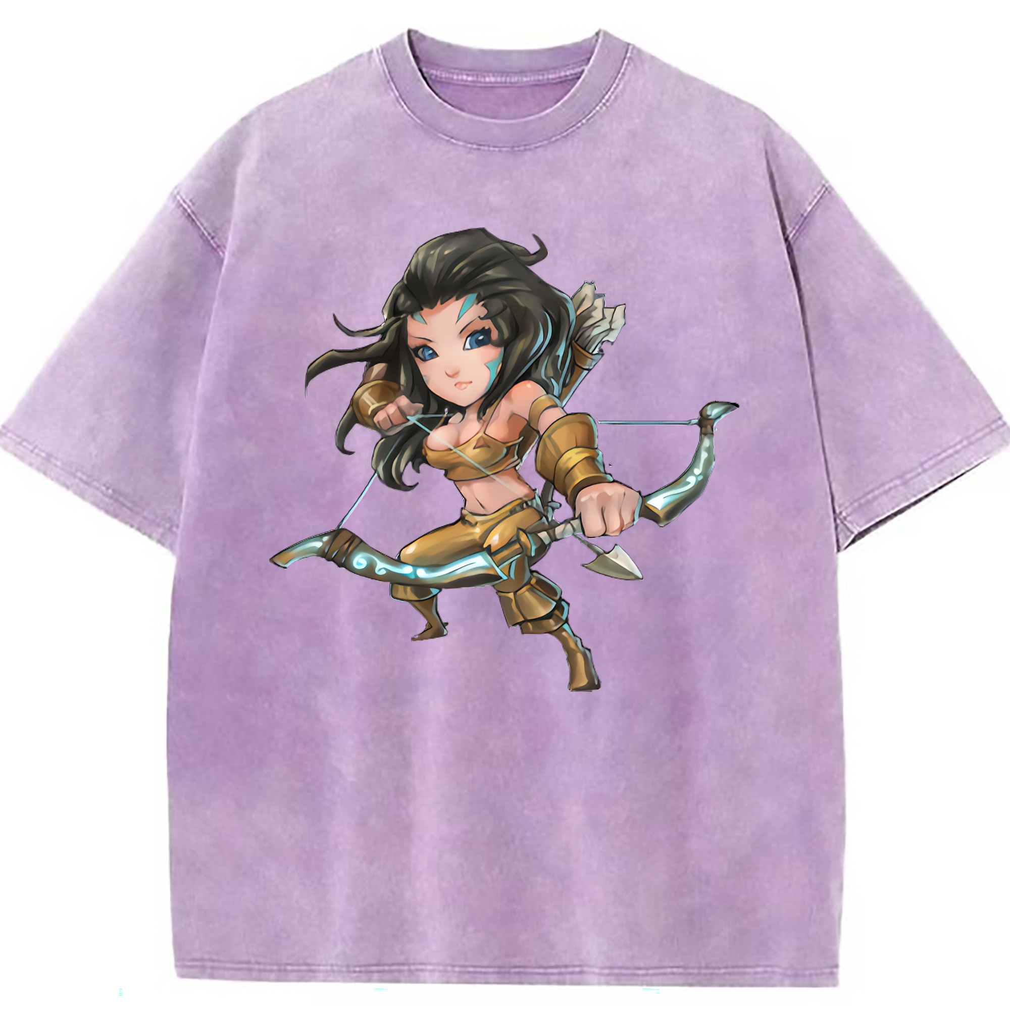 （画像用） リーグ・オブ・レジェンド League of Legends LOL 綿100% ヴィンテージ風 半袖Tシャツ（フロントプリント）