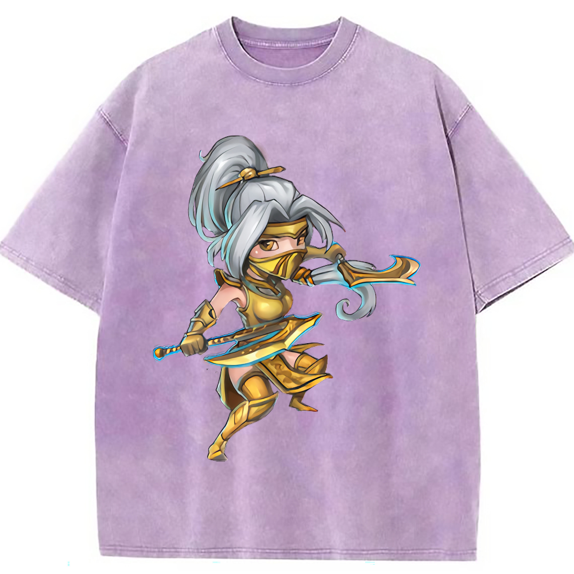 （画像用） リーグ・オブ・レジェンド League of Legends LOL 綿100% ヴィンテージ風 半袖Tシャツ（フロントプリント）