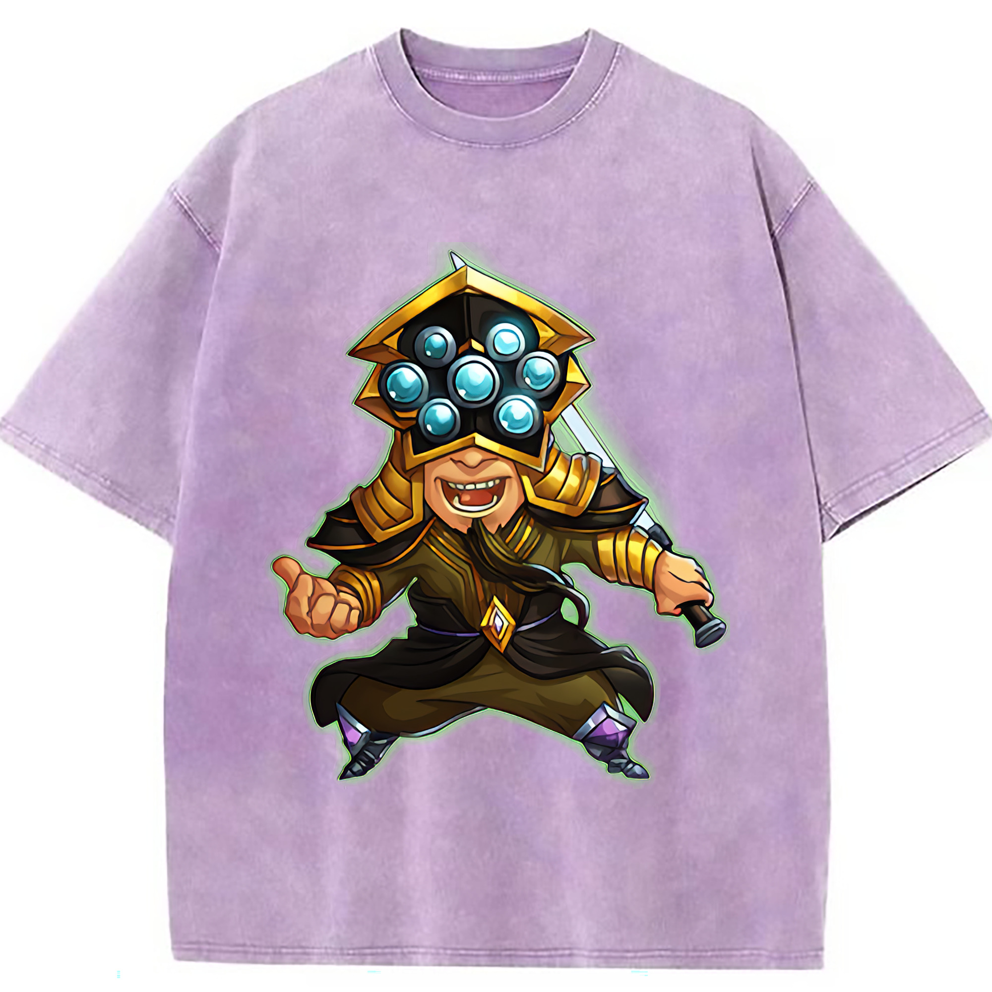 （画像用） リーグ・オブ・レジェンド League of Legends LOL 綿100% ヴィンテージ風 半袖Tシャツ（フロントプリント）