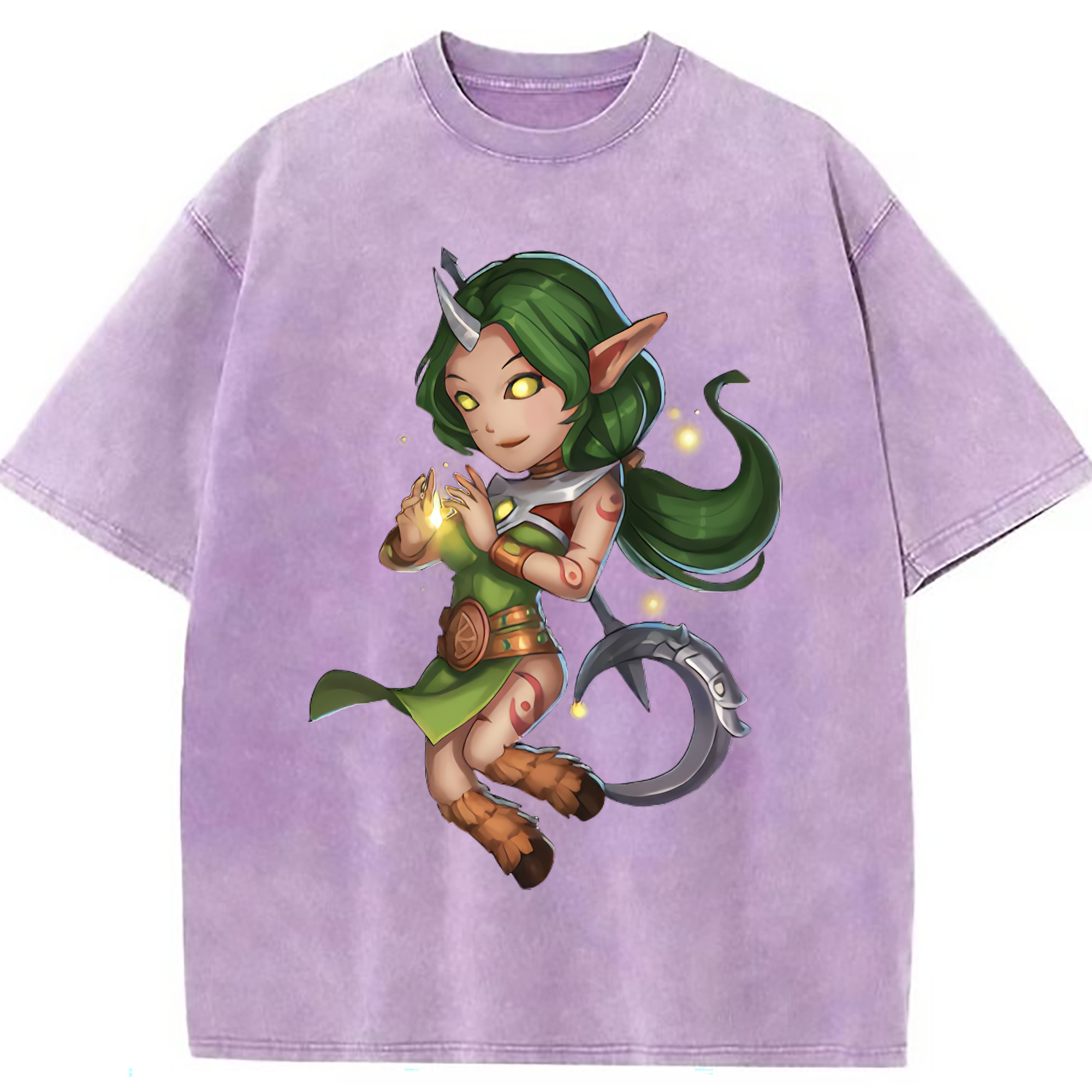 （画像用） リーグ・オブ・レジェンド League of Legends LOL 綿100% ヴィンテージ風 半袖Tシャツ（フロントプリント）