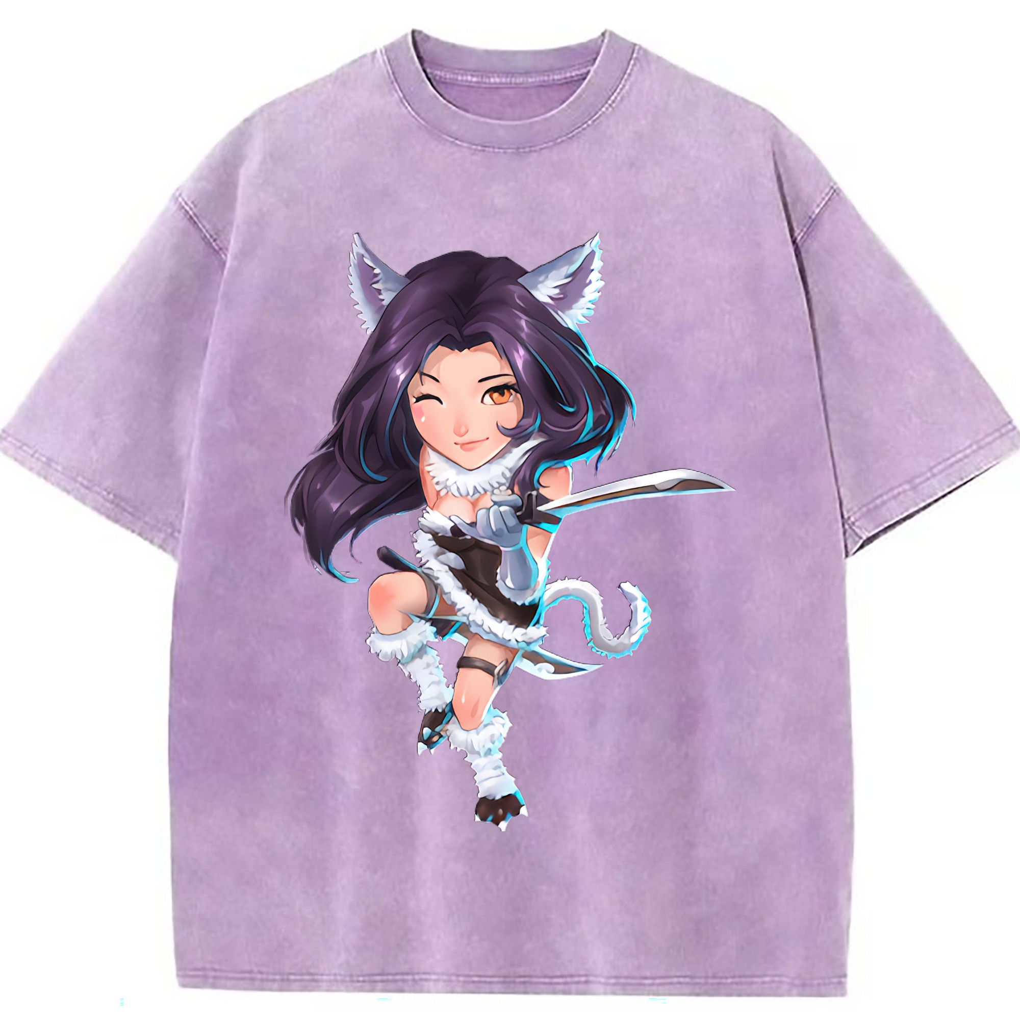 （画像用） リーグ・オブ・レジェンド League of Legends LOL 綿100% ヴィンテージ風 半袖Tシャツ（フロントプリント）