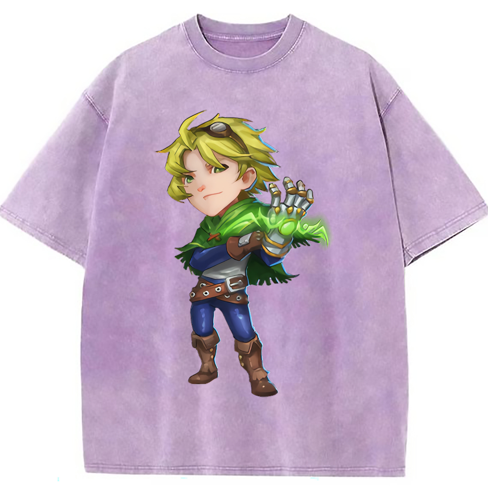 （画像用） リーグ・オブ・レジェンド League of Legends LOL 綿100% ヴィンテージ風 半袖Tシャツ（フロントプリント）