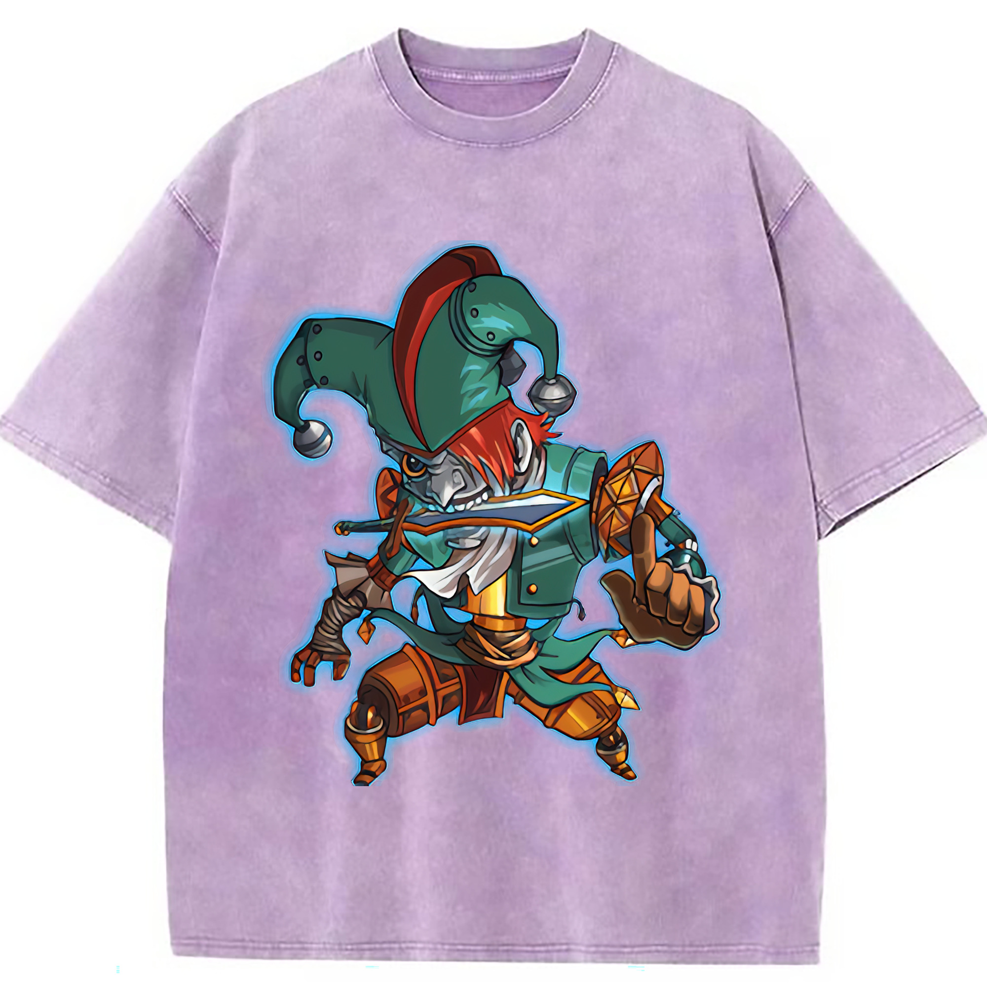 （画像用） リーグ・オブ・レジェンド League of Legends LOL 綿100% ヴィンテージ風 半袖Tシャツ（フロントプリント）