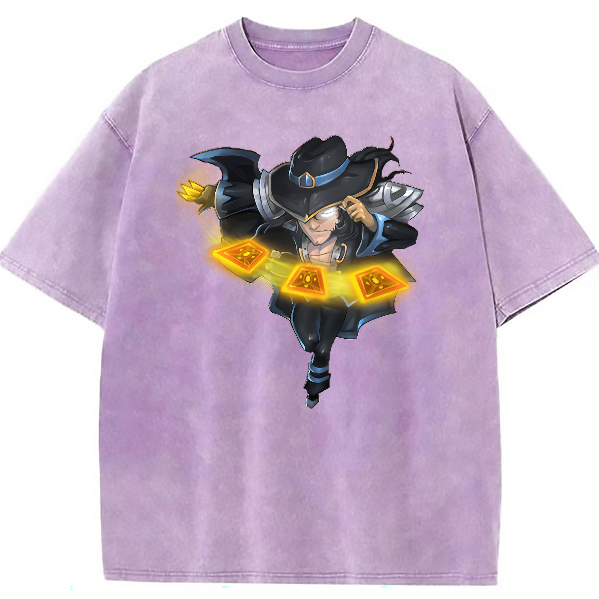 （画像用） リーグ・オブ・レジェンド League of Legends LOL 綿100% ヴィンテージ風 半袖Tシャツ（フロントプリント）